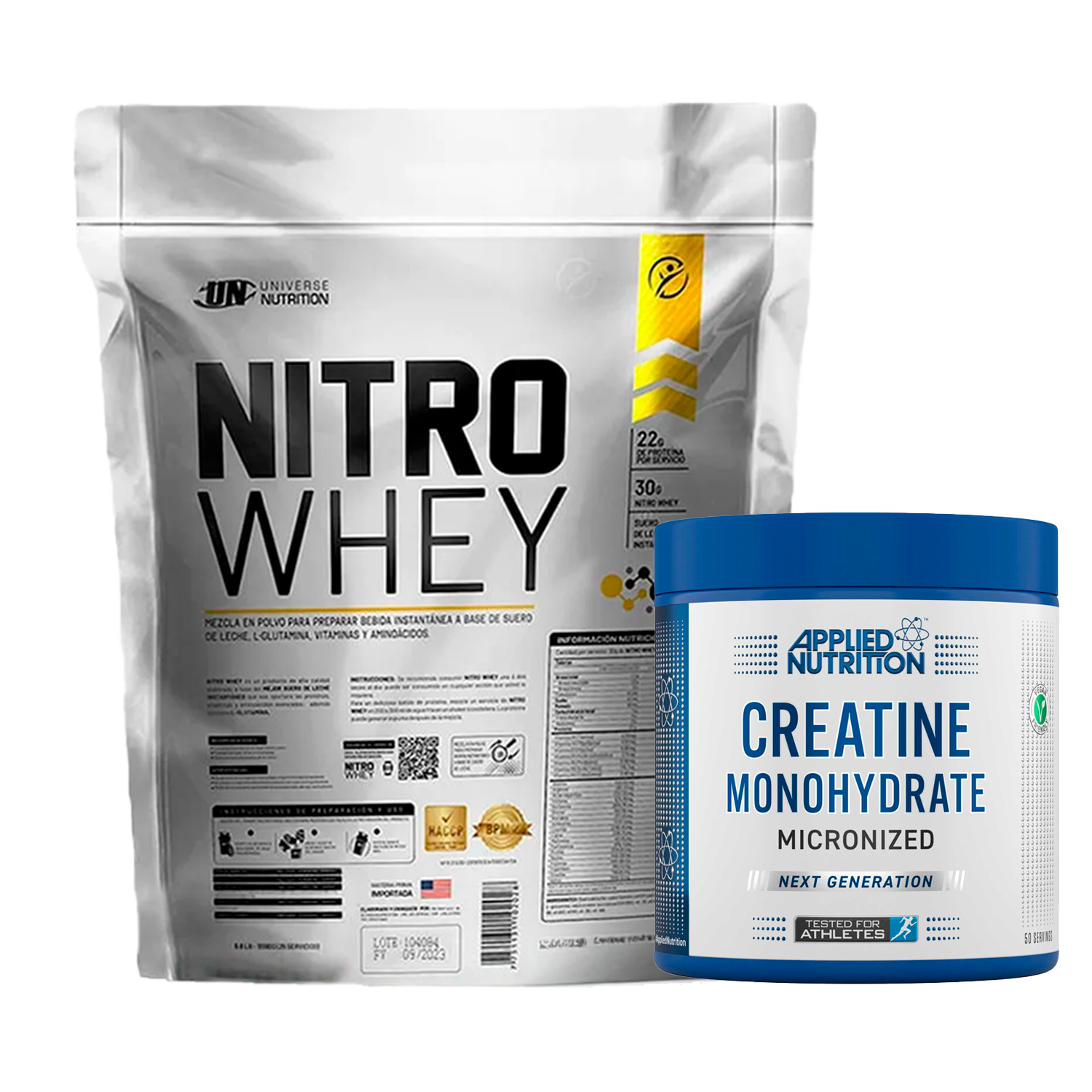 PACK Proteína Nitro Whey UN + Creatina Applied Nutrition