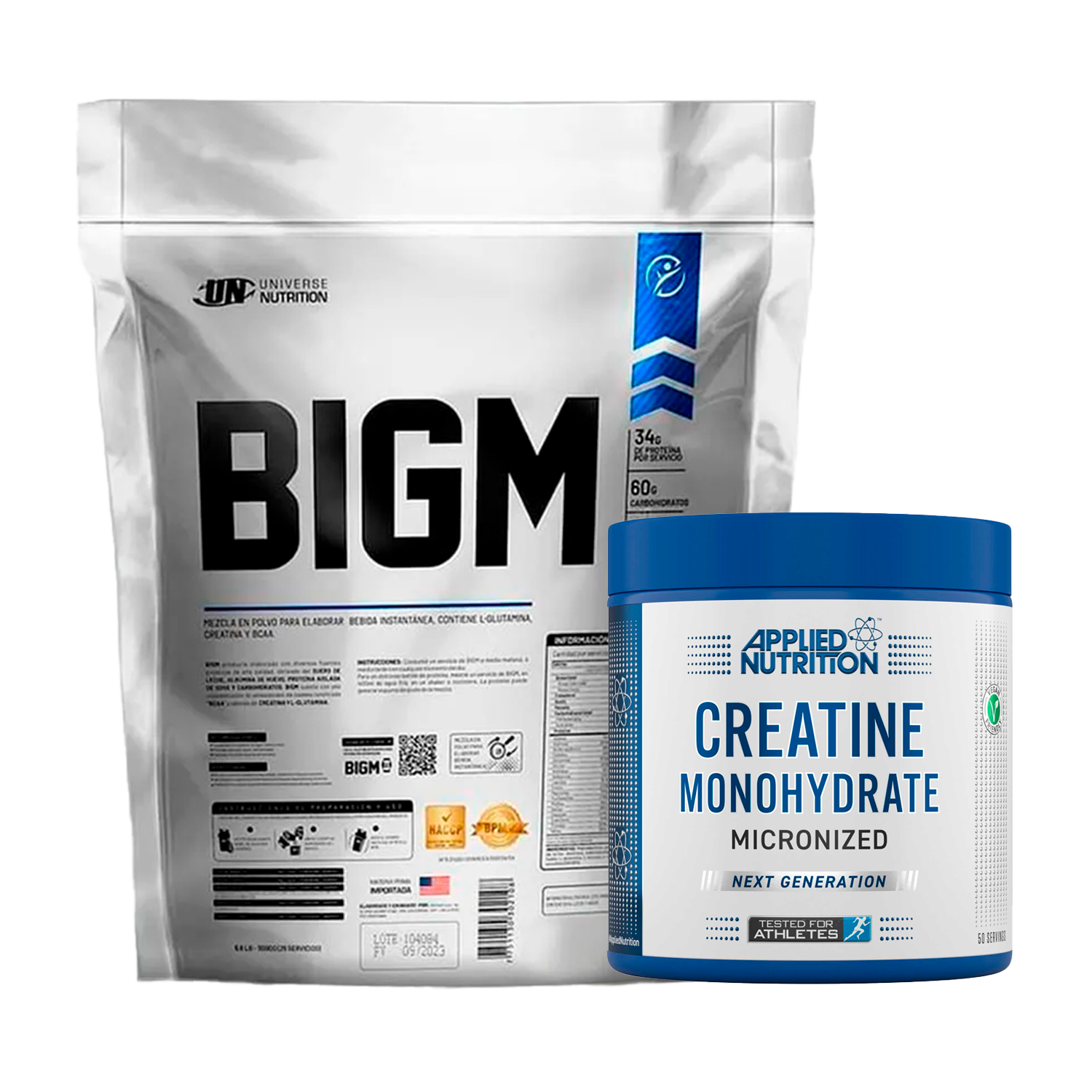 PACK Ganador de Masa BIGM UN + Creatina Applied Nutrition