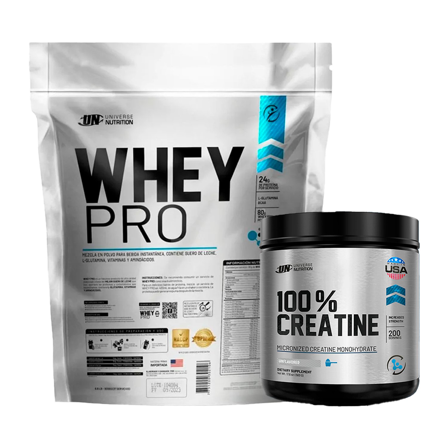 PACK Proteína Whey Pro UN + Creatina Universe