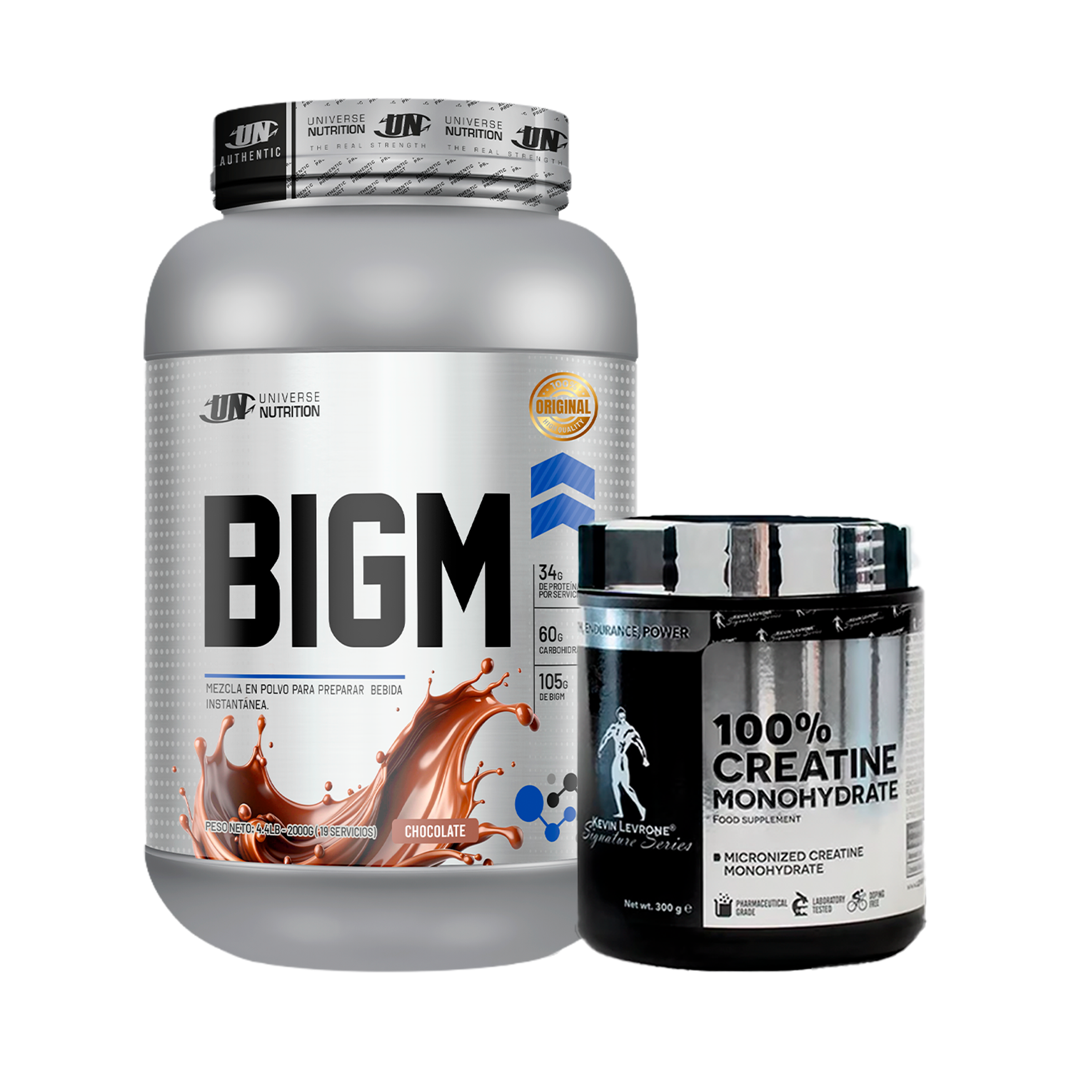 PACK Proteína BIGM UN + Creatina Kevin Levrone