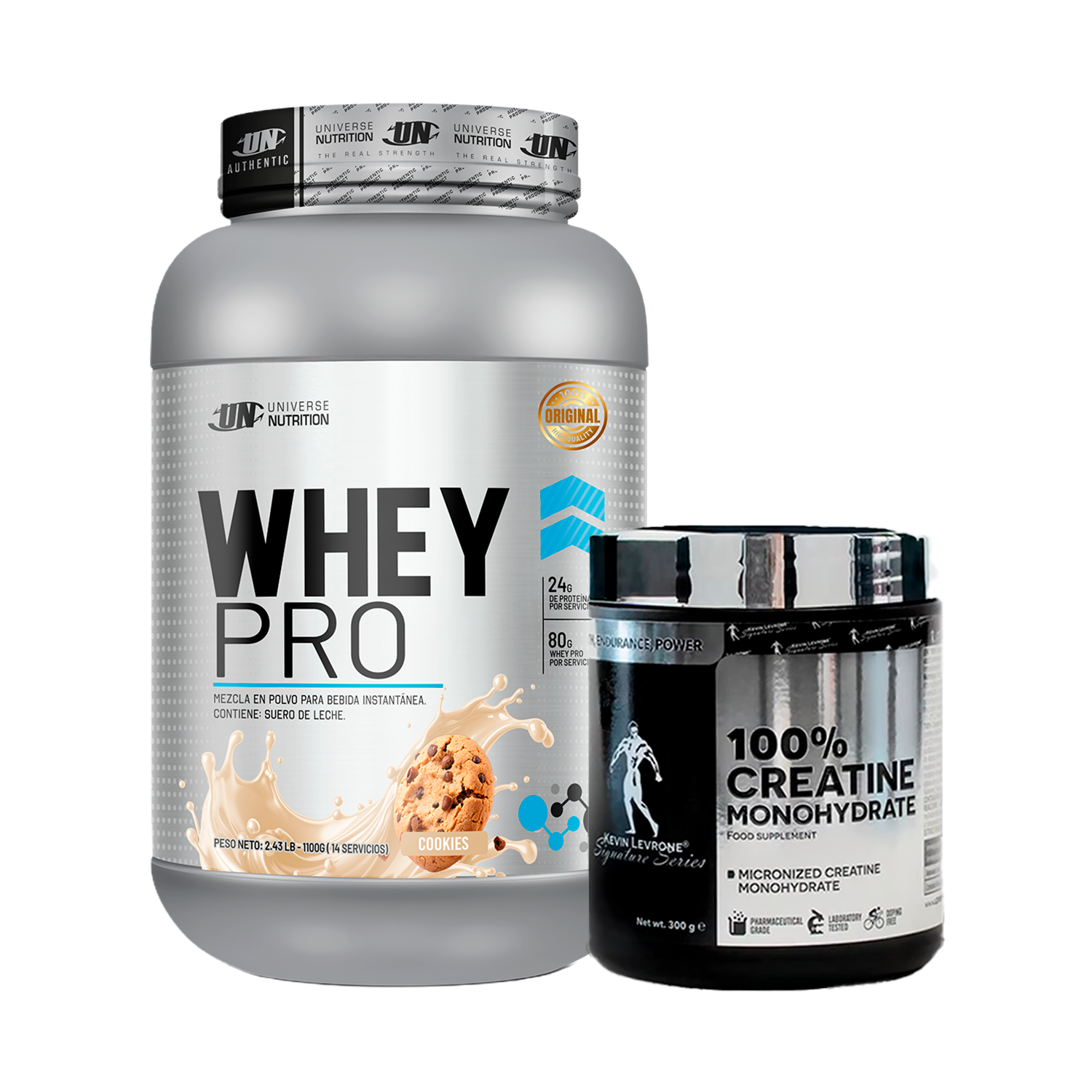 PACK Proteína Whey Pro UN + Creatina Kevin Levrone