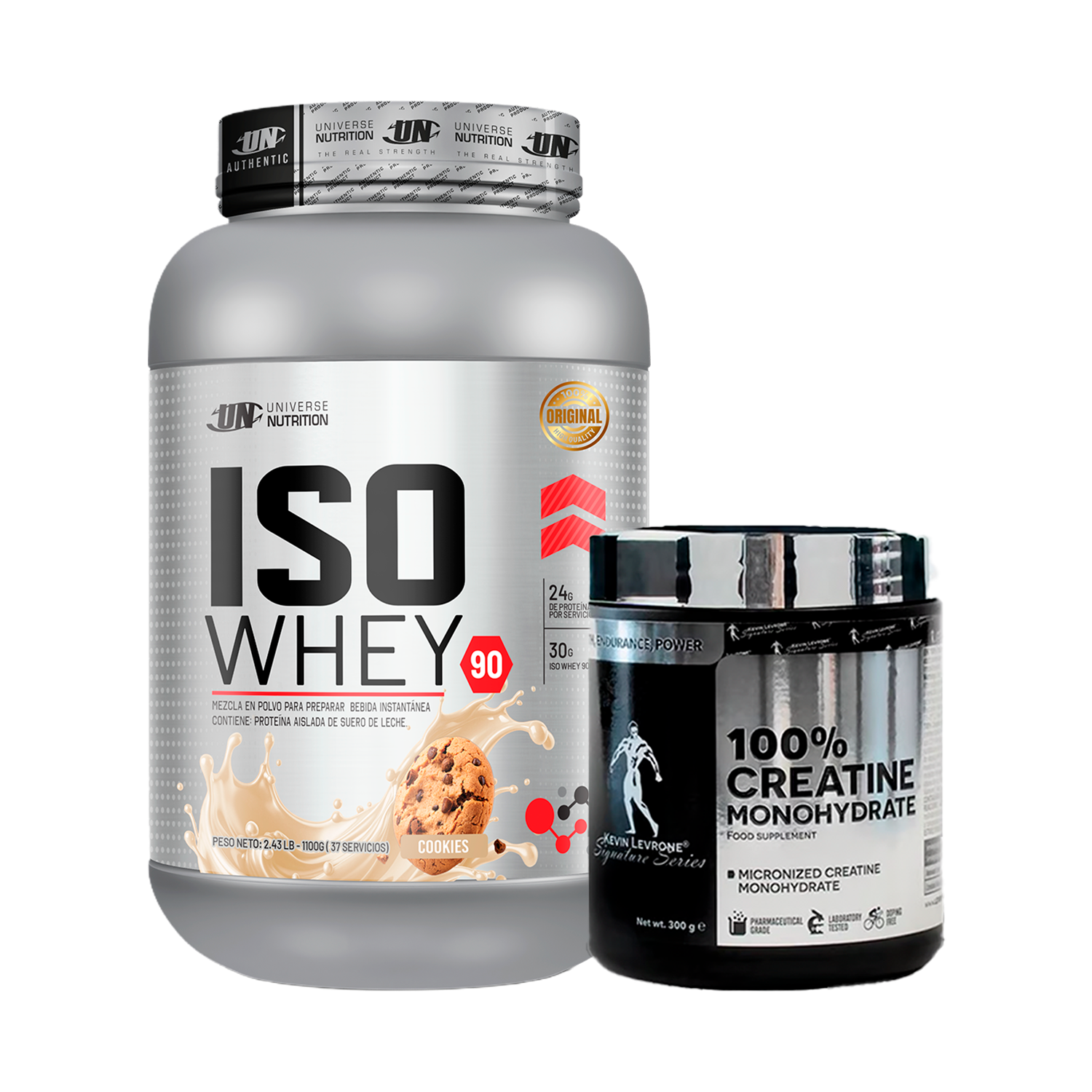 PACK Proteína Iso Whey UN + Creatina Kevin Levrone