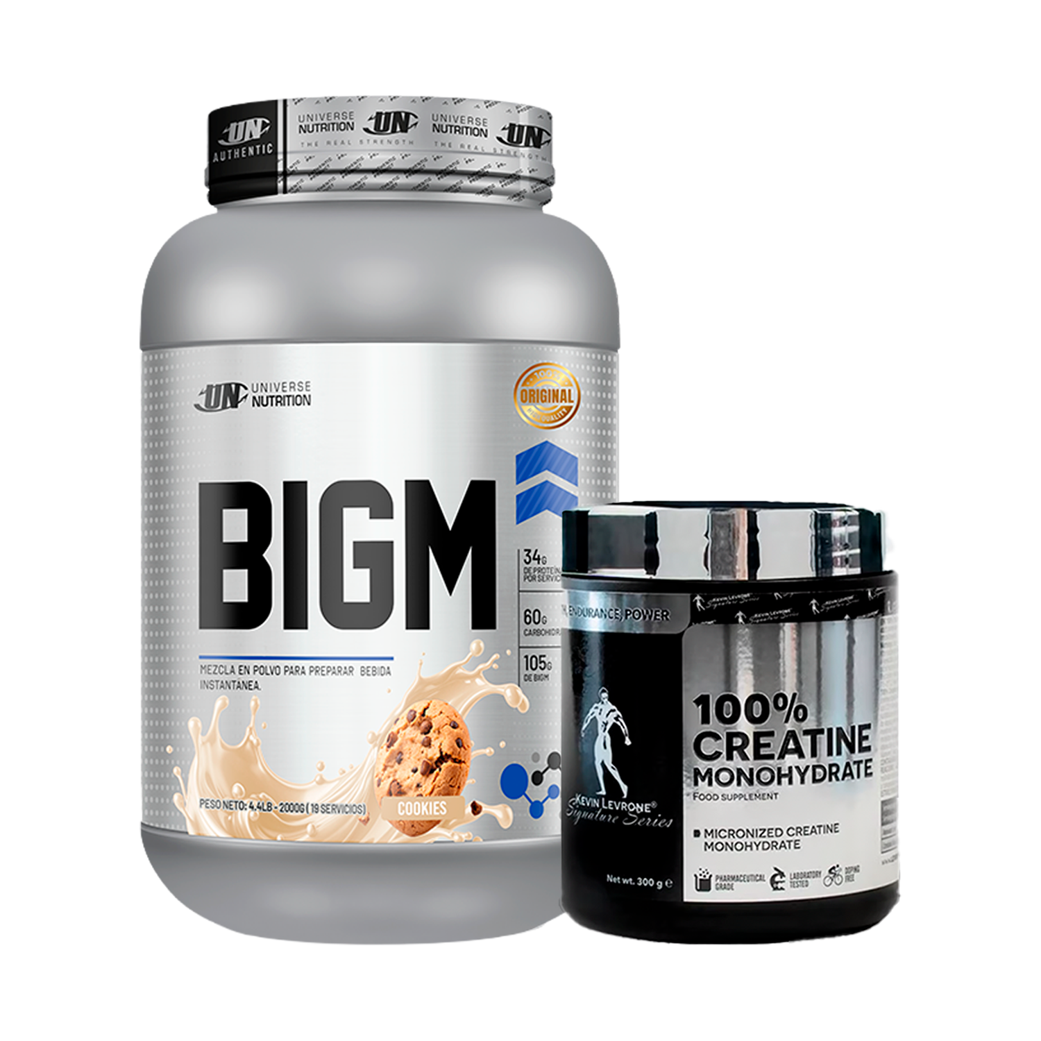 PACK Proteína BIGM UN + Creatina Kevin Levrone