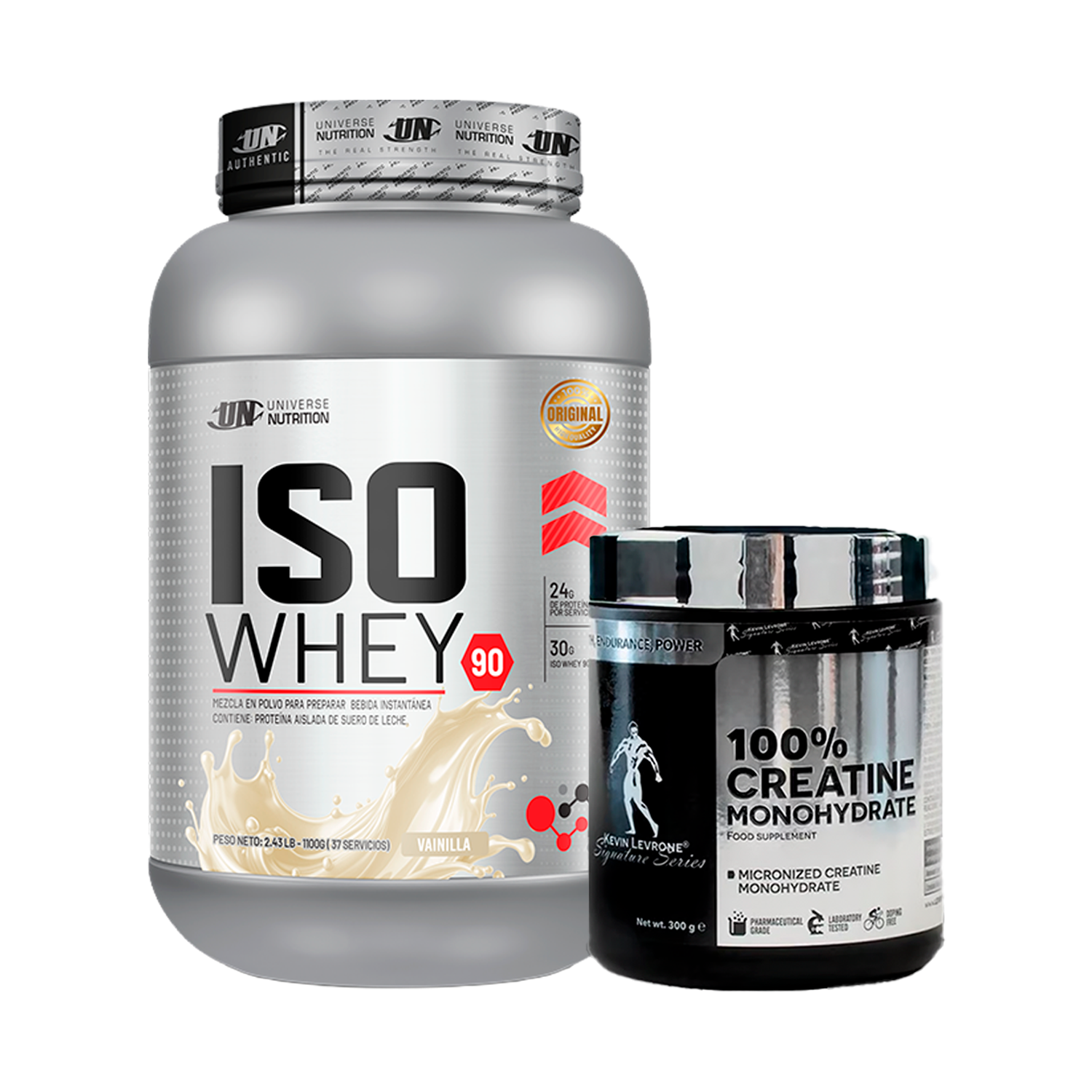 PACK Proteína Iso Whey UN + Creatina Kevin Levrone