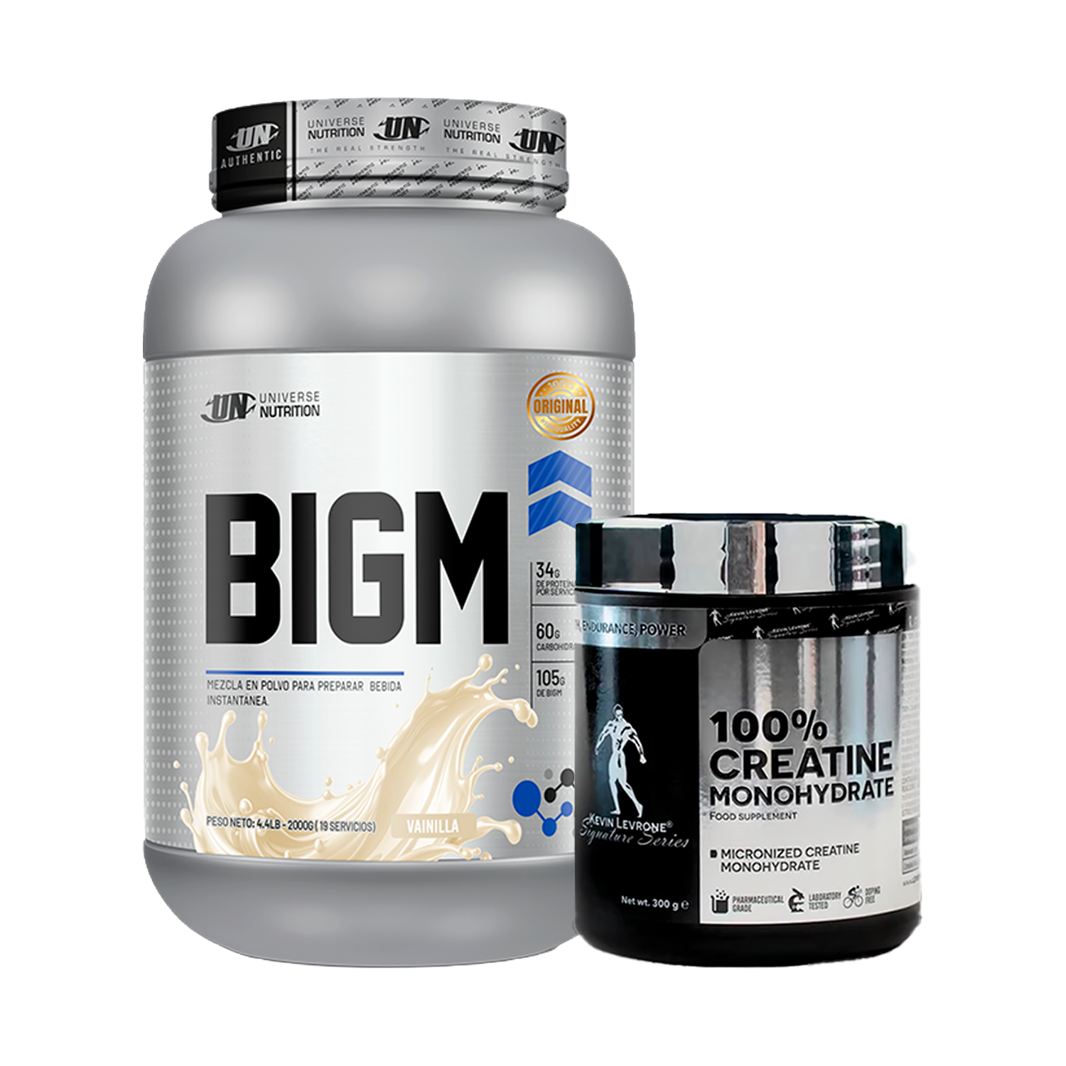 PACK Proteína BIGM UN + Creatina Kevin Levrone