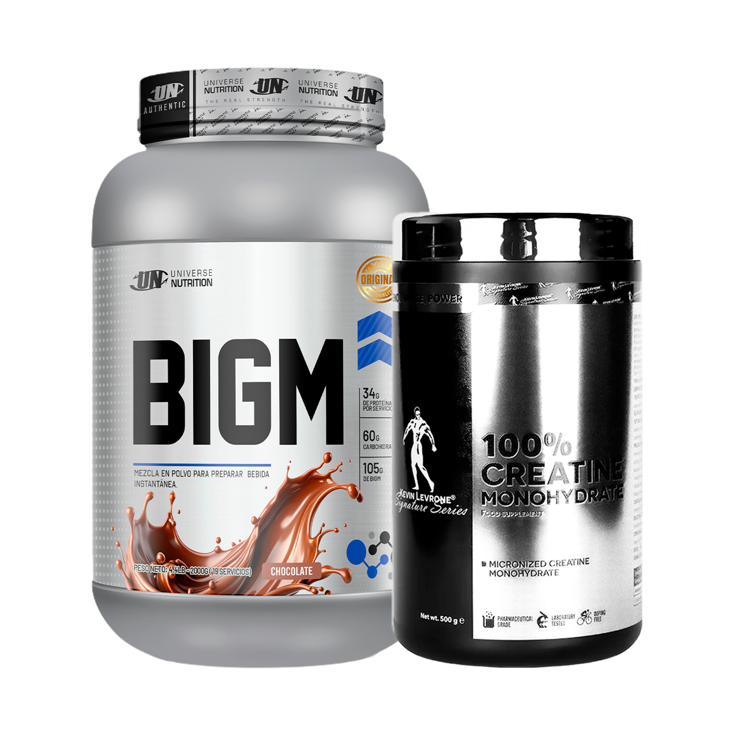 PACK Proteína BIGM UN + Creatina Kevin Levrone