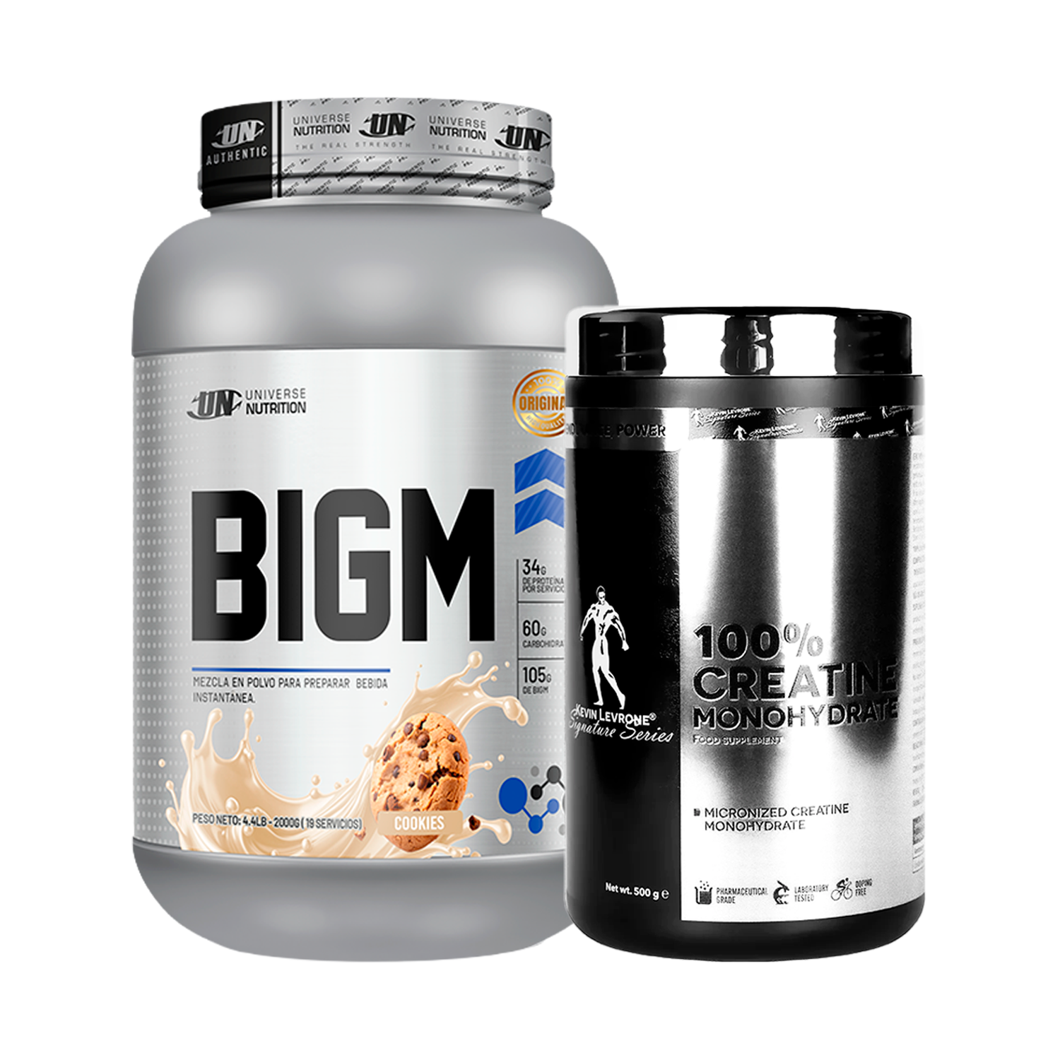 PACK Proteína BIGM UN + Creatina Kevin Levrone