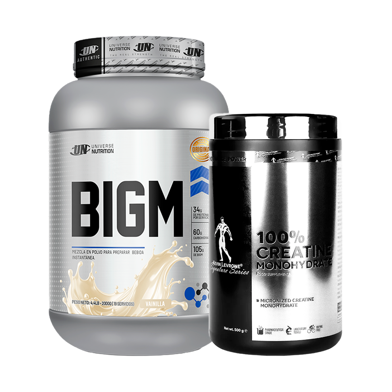 PACK Proteína BIGM UN + Creatina Kevin Levrone