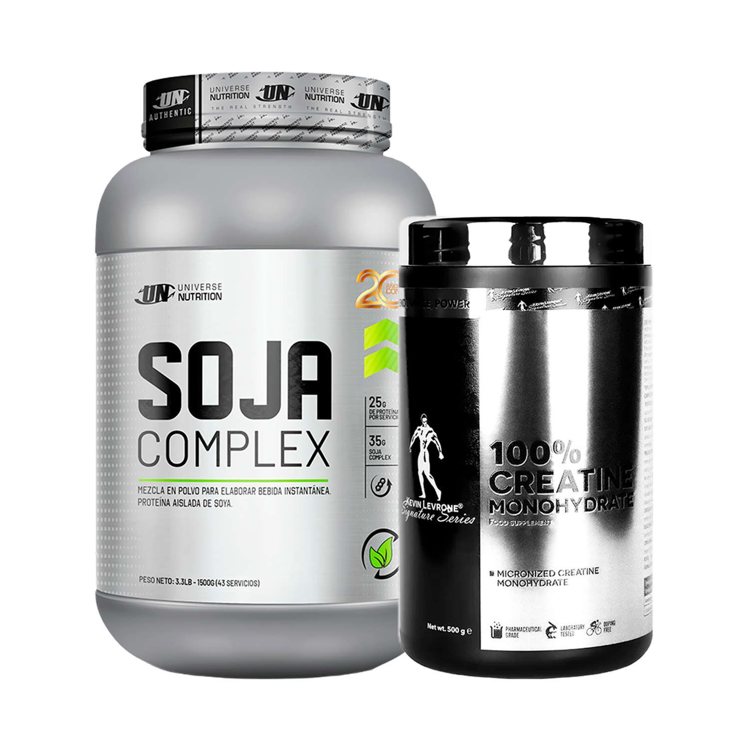 PACK Proteína Soja Complex UN + Creatina Kevin Levrone