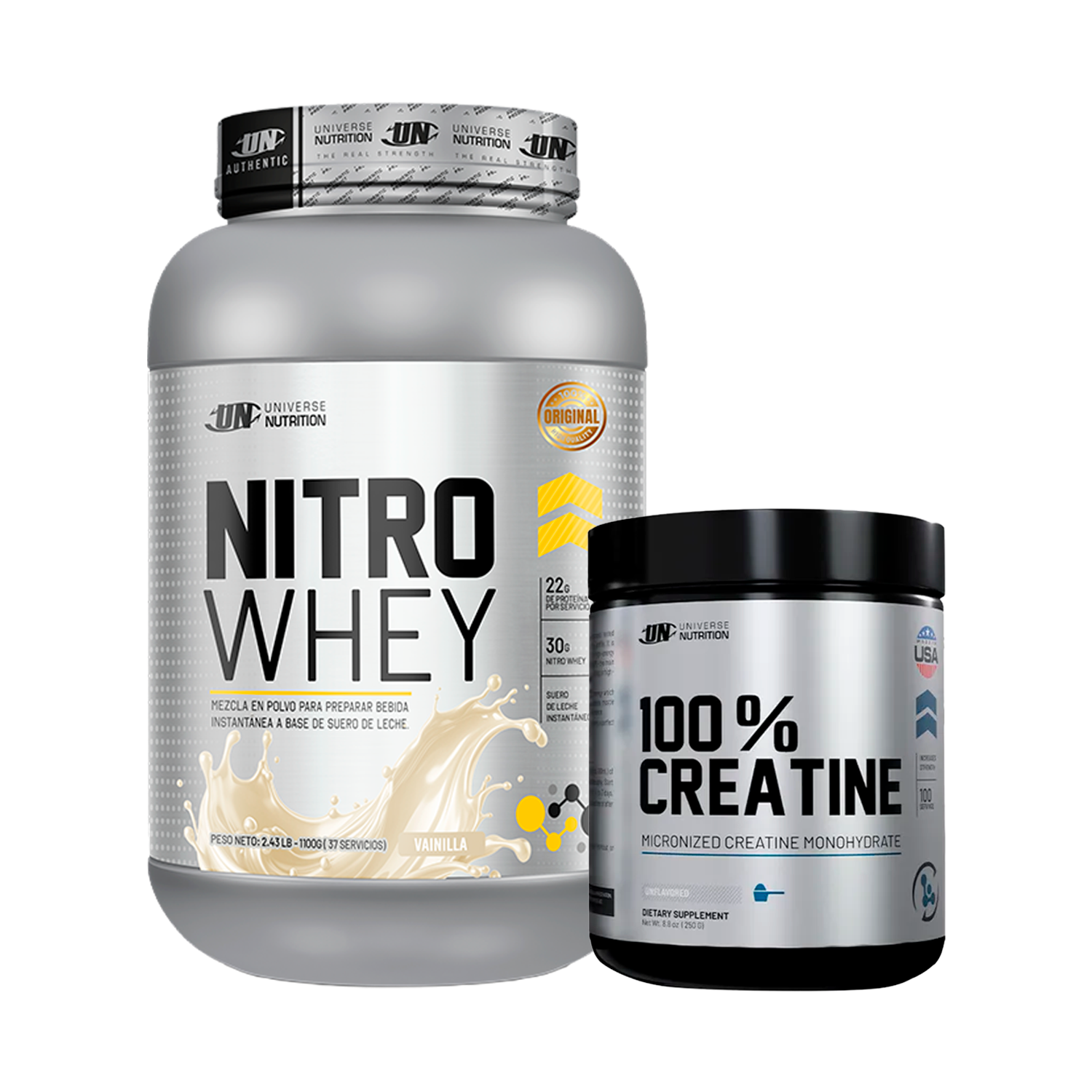 PACK Proteína Nitro Whey UN + Creatina Universe