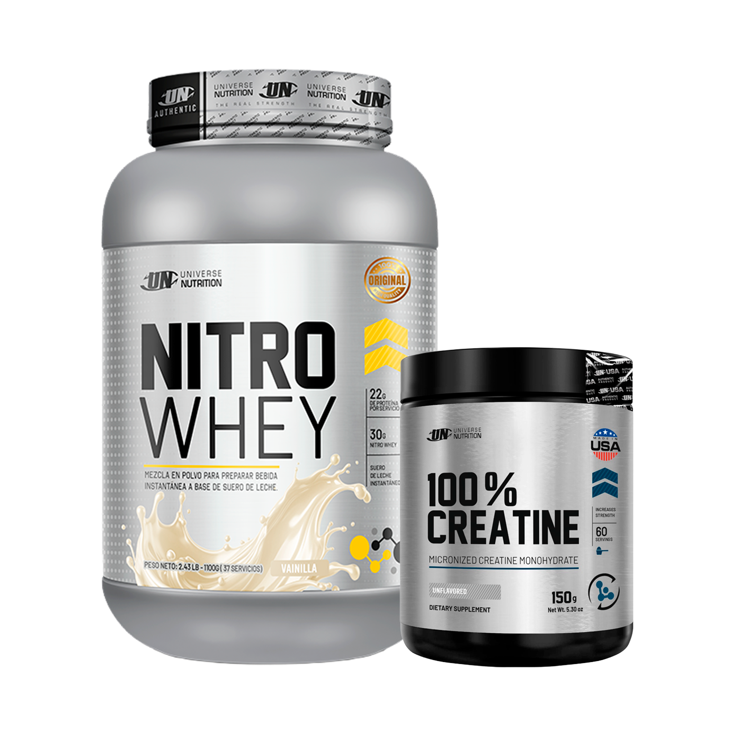 PACK Proteína Nitro Whey UN + Creatina Universe