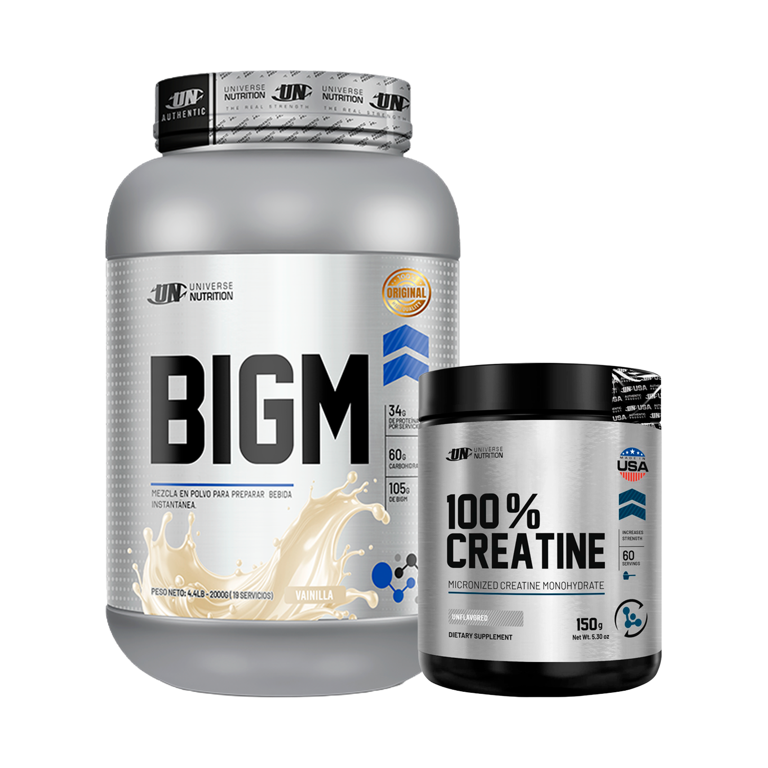PACK Ganador de Masa BIGM UN + Creatina Universe
