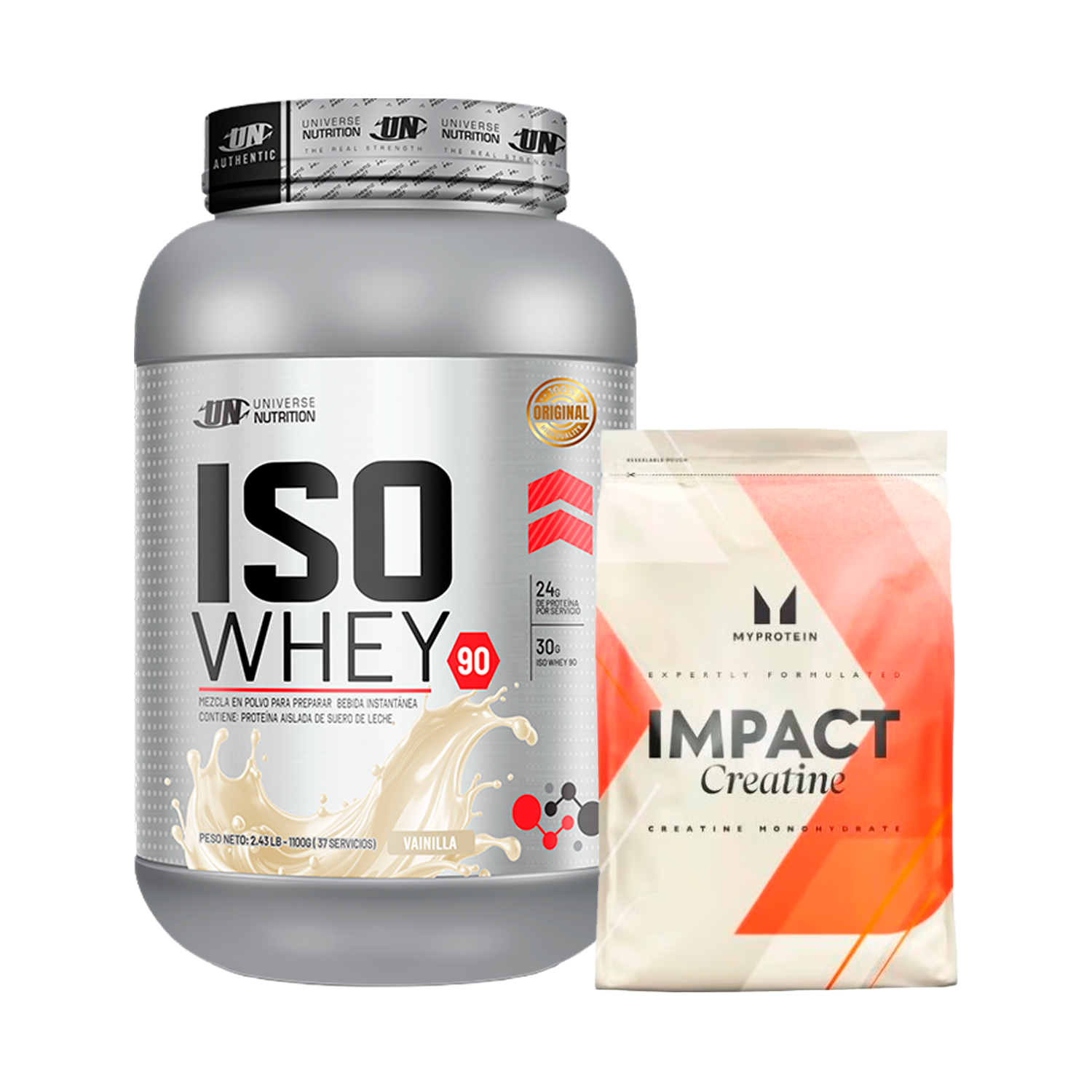 PACK Proteína Iso Whey UN + Creatina My Protein