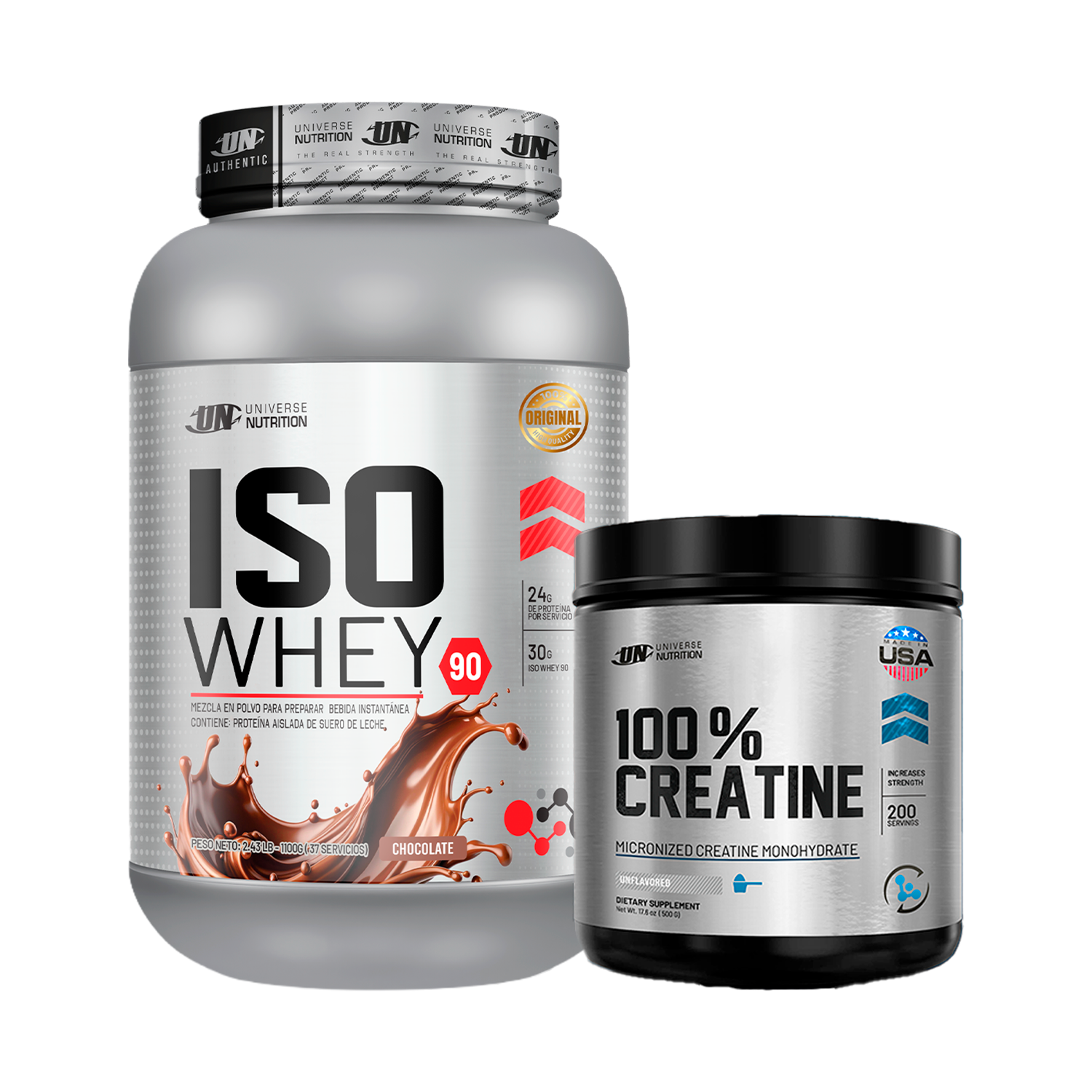 PACK Proteína Iso Whey UN + Creatina Universe