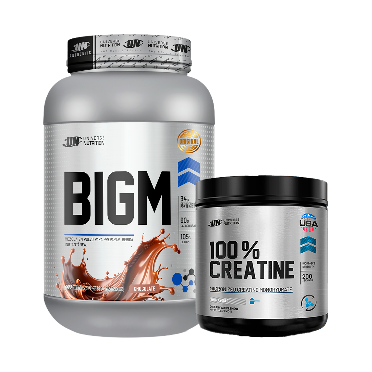 PACK Ganador de Masa BIGM UN + Creatina Universe