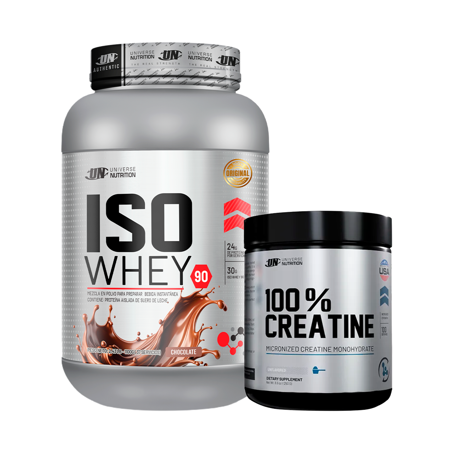 PACK Proteína Iso Whey UN + Creatina Universe