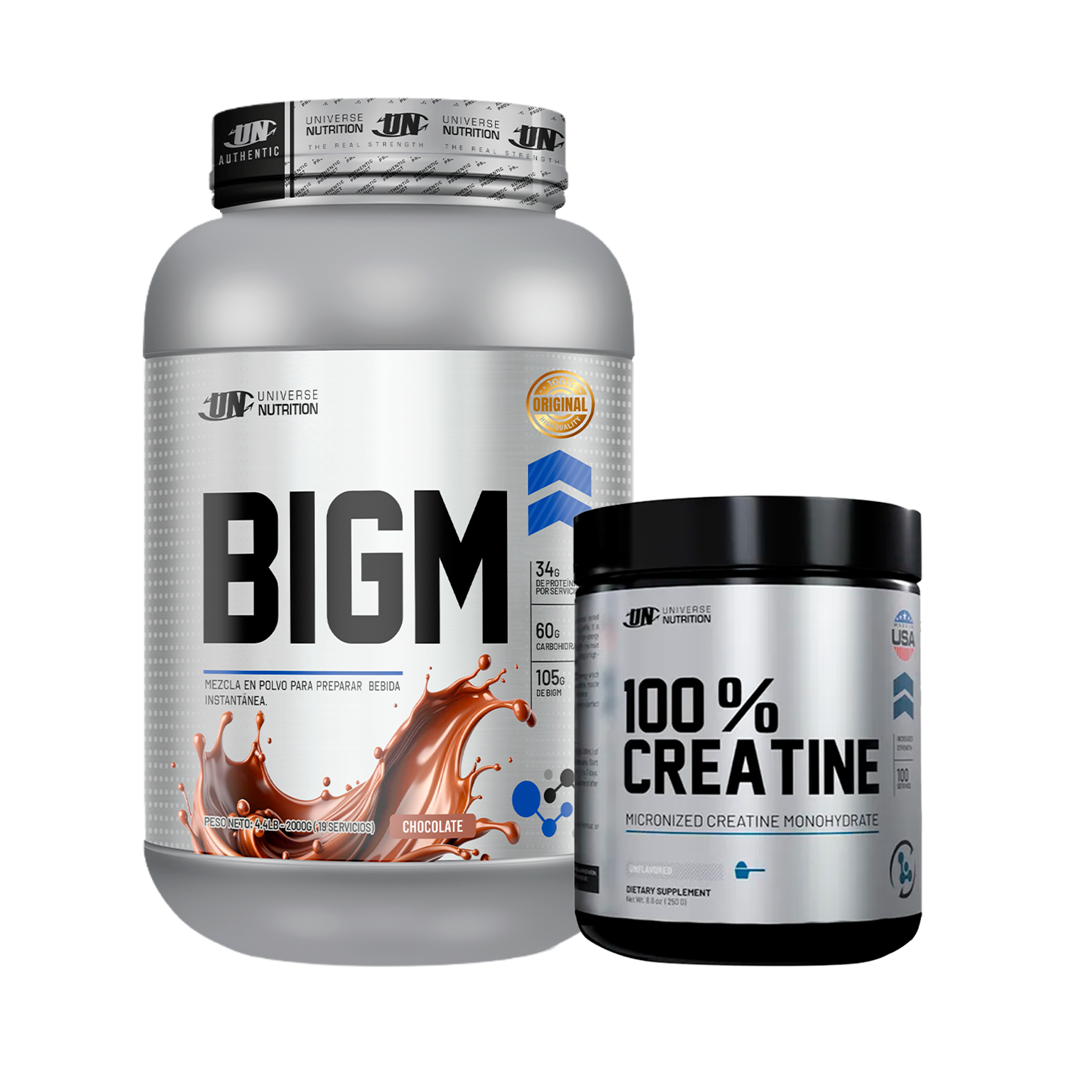 PACK Ganador de Masa BIGM UN + Creatina Universe
