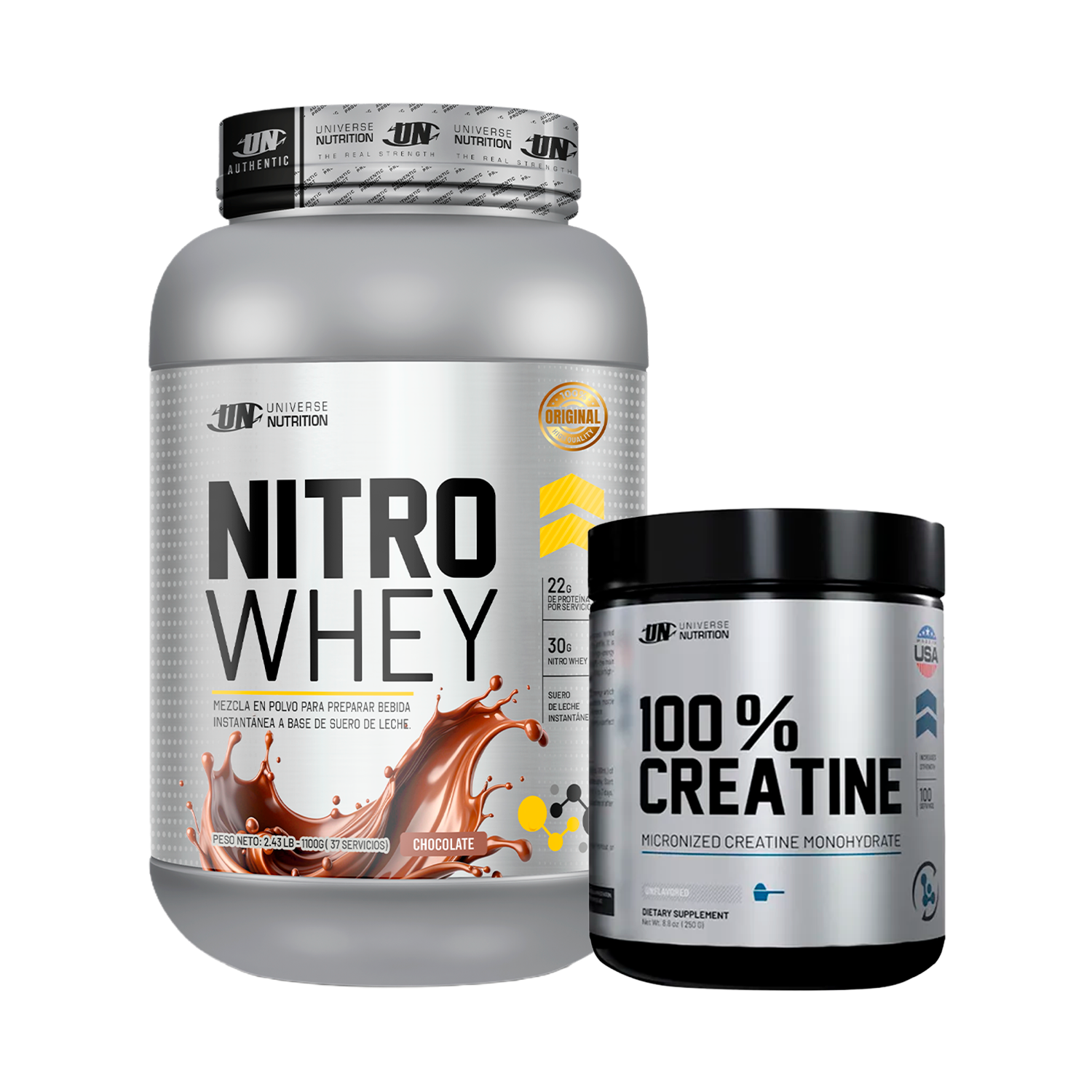 PACK Proteína Nitro Whey UN + Creatina Universe