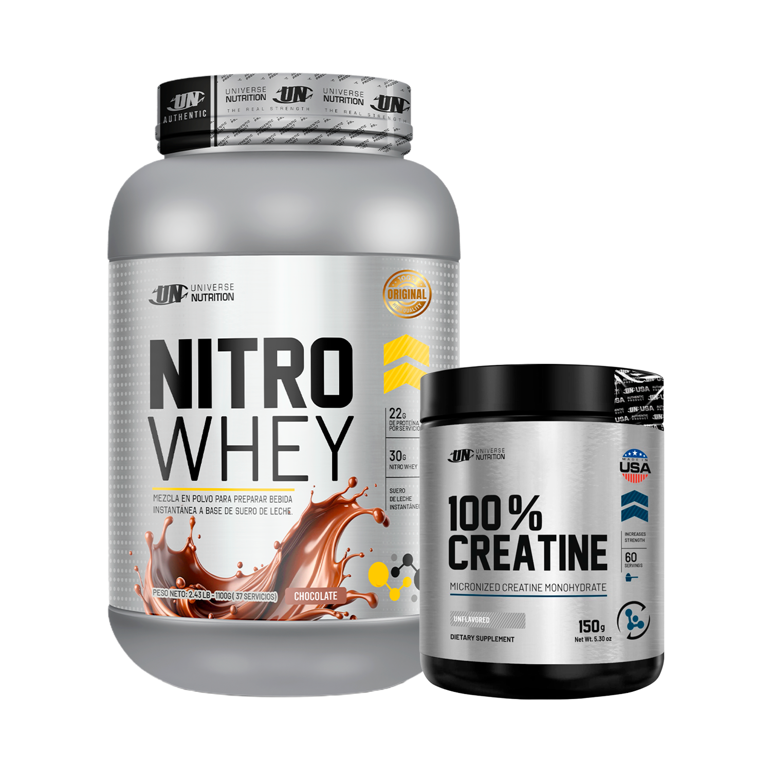 PACK Proteína Nitro Whey UN + Creatina Universe
