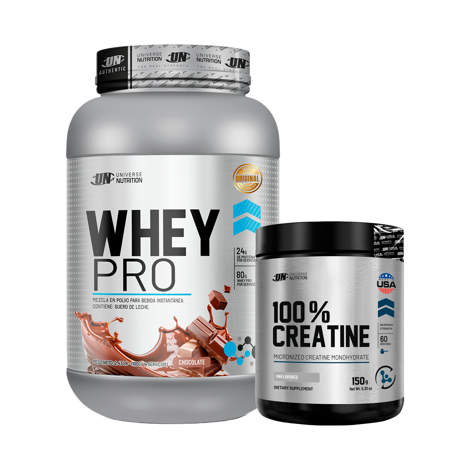PACK Proteína Whey Pro UN + Creatina Universe