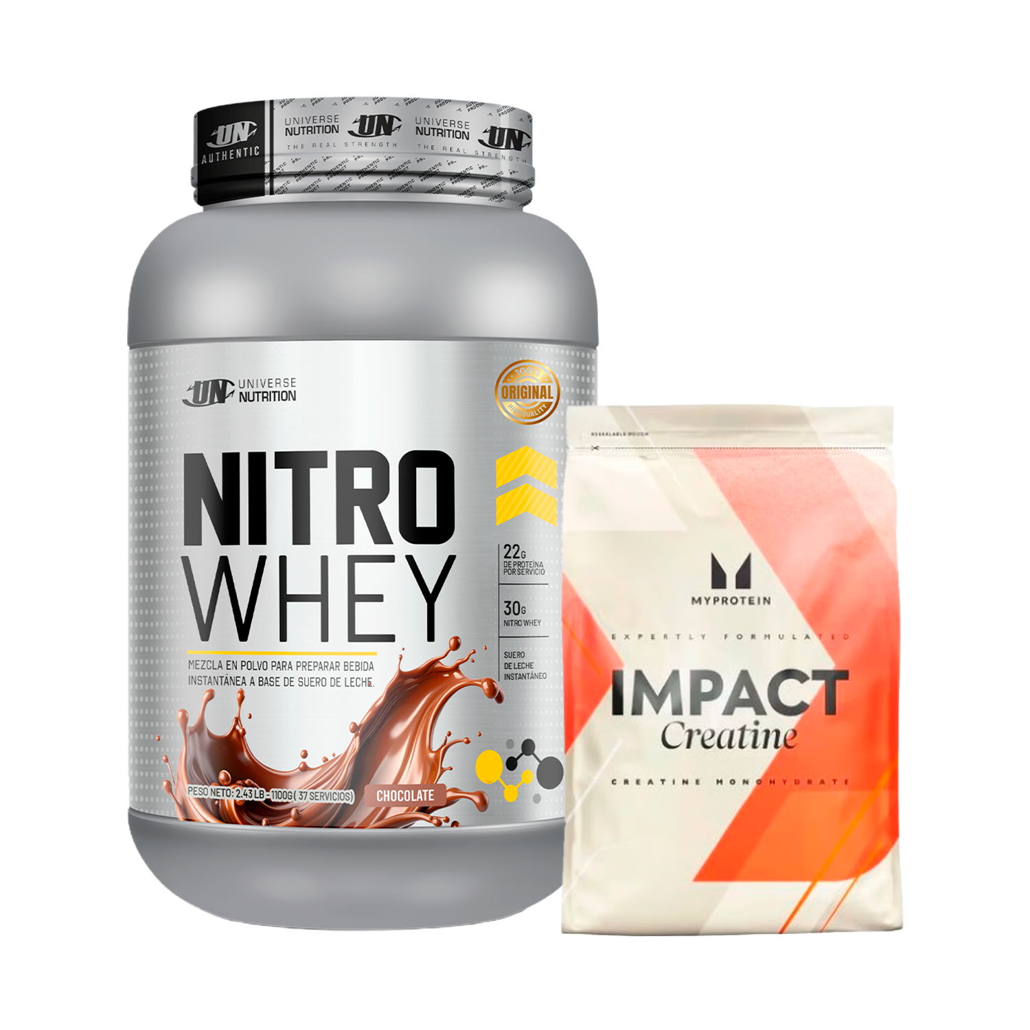 PACK Proteína Nitro Whey UN + Creatina My Protein