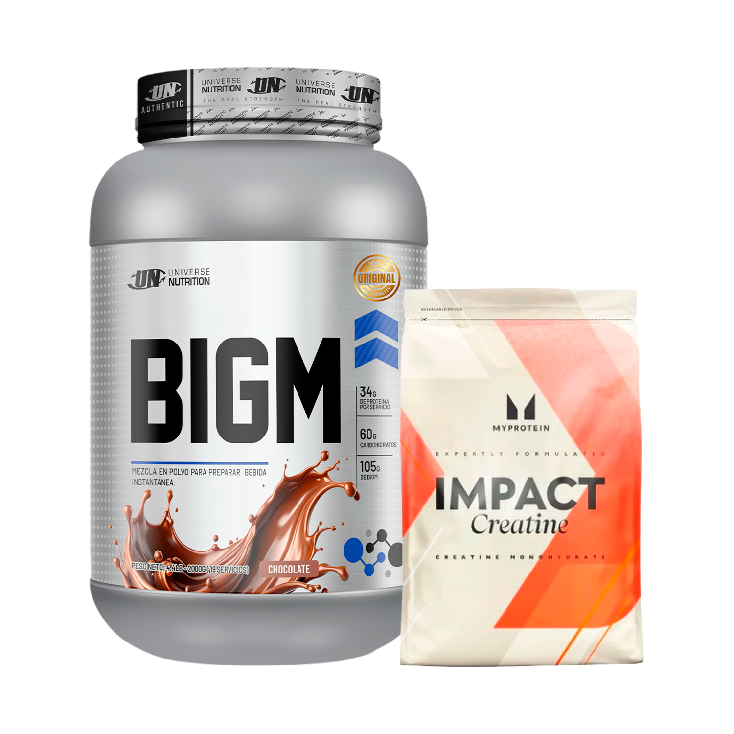 PACK Ganador de Masa BIGM UN + Creatina My Protein