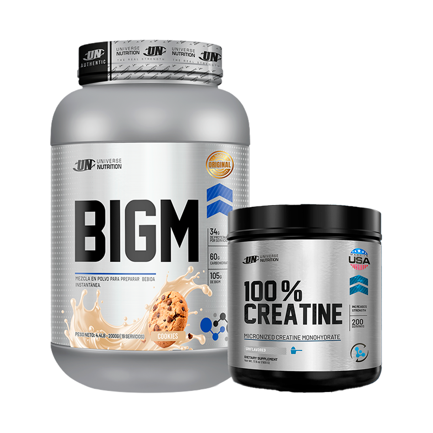 PACK Ganador de Masa BIGM UN + Creatina Universe