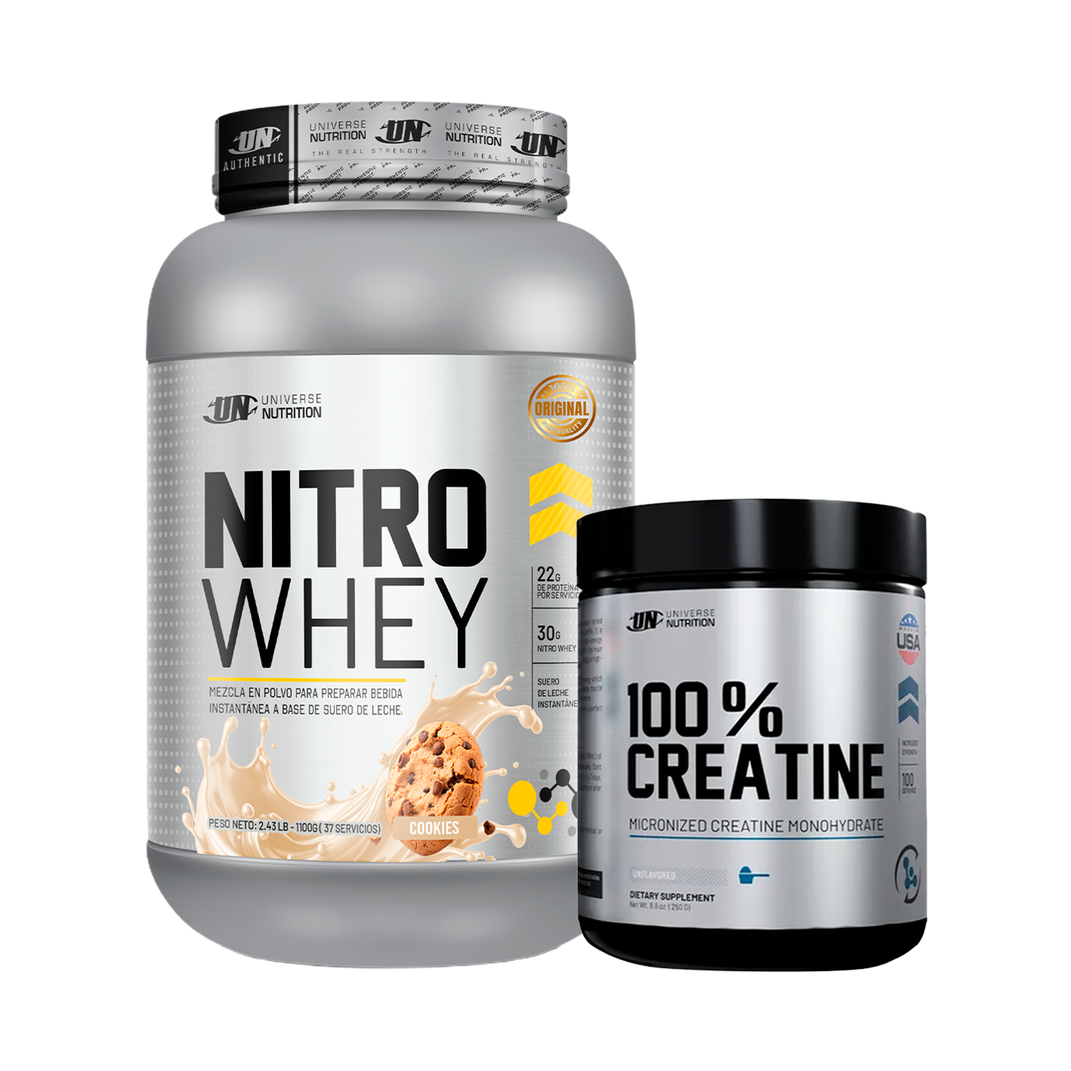 PACK Proteína Nitro Whey UN + Creatina Universe