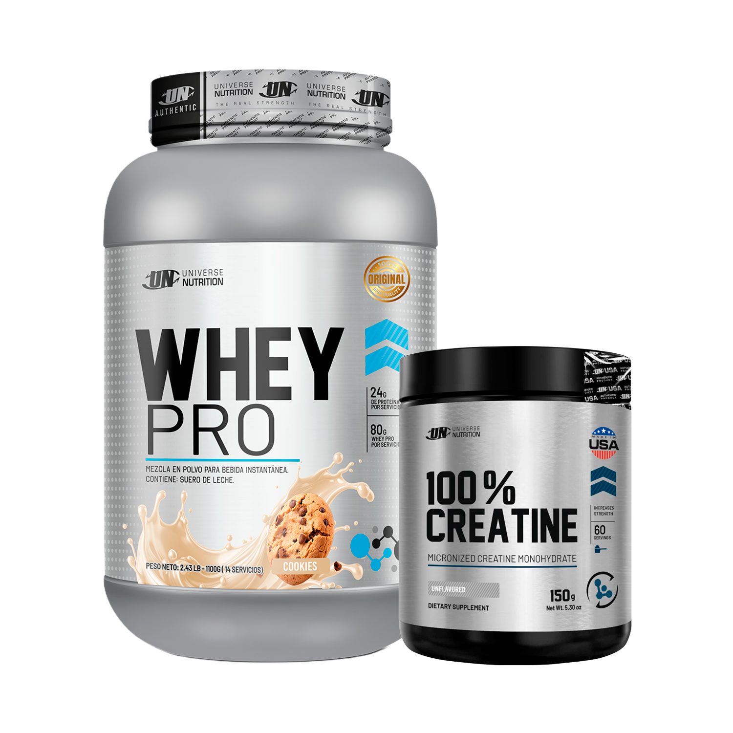 PACK Proteína Whey Pro UN + Creatina Universe
