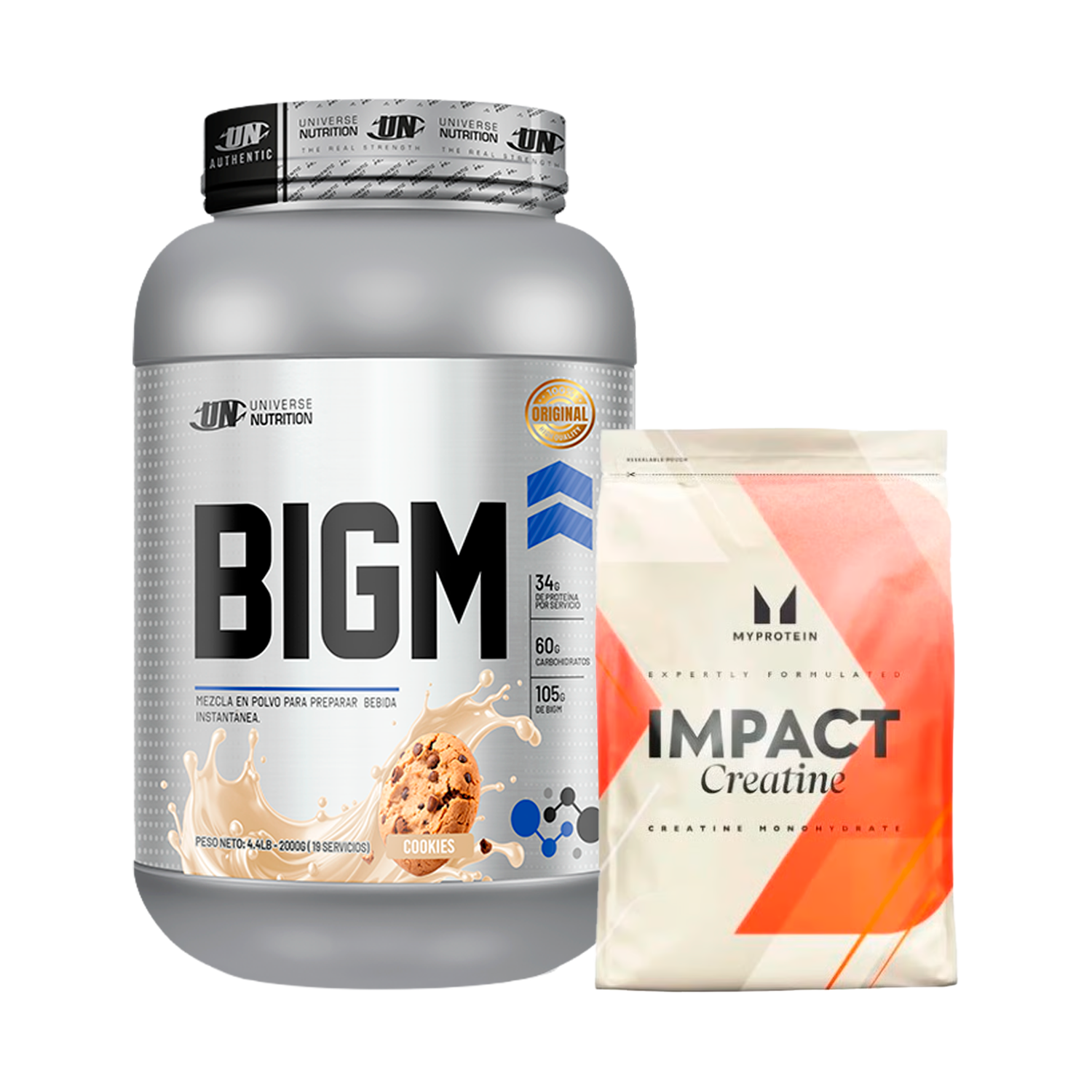 PACK Ganador de Masa BIGM UN + Creatina My Protein