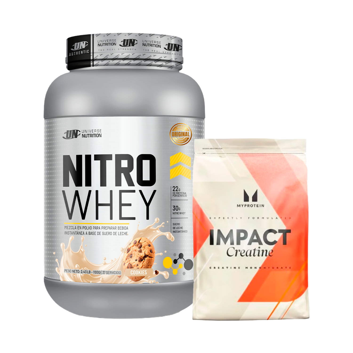 PACK Proteína Nitro Whey UN + Creatina My Protein