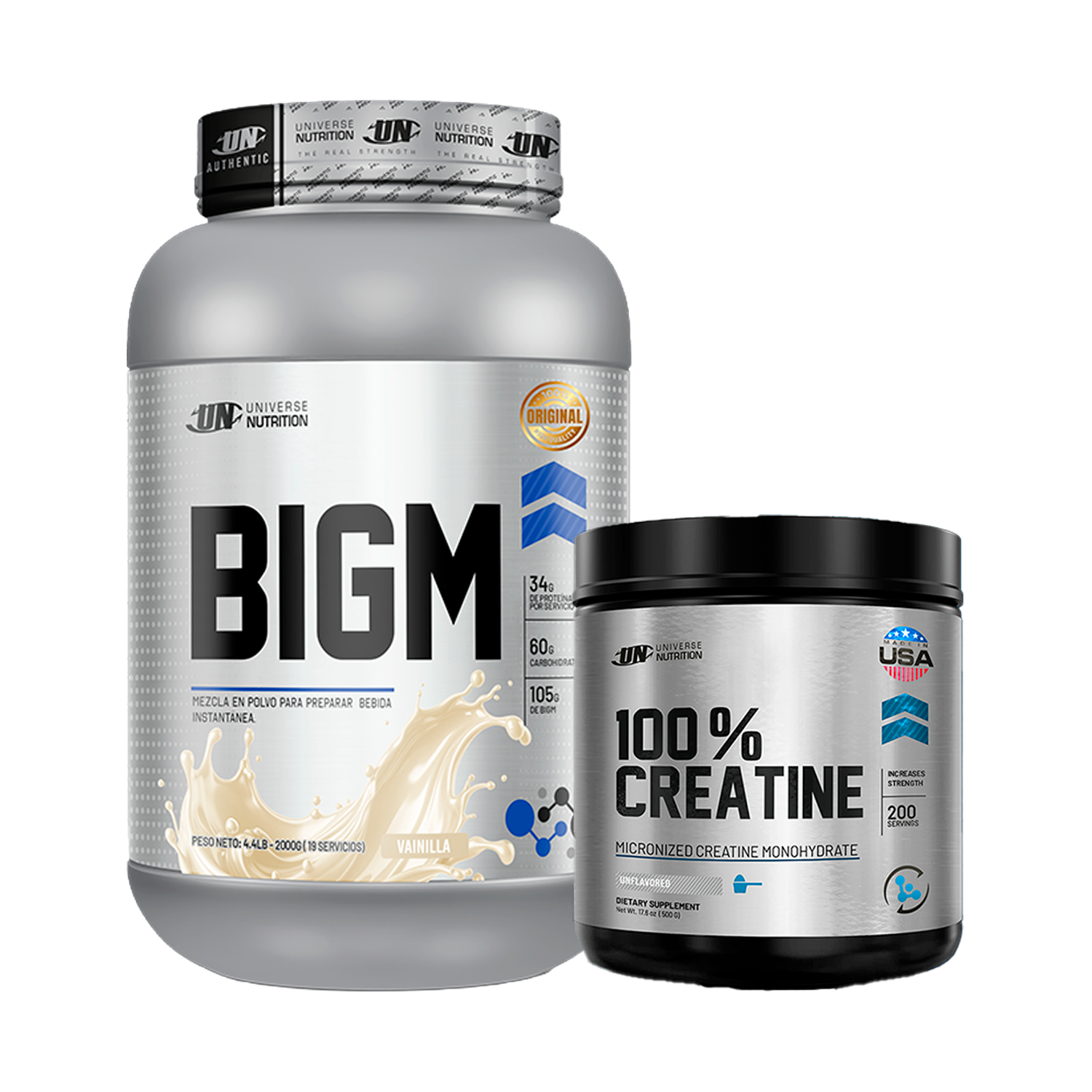PACK Ganador de Masa BIGM UN + Creatina Universe