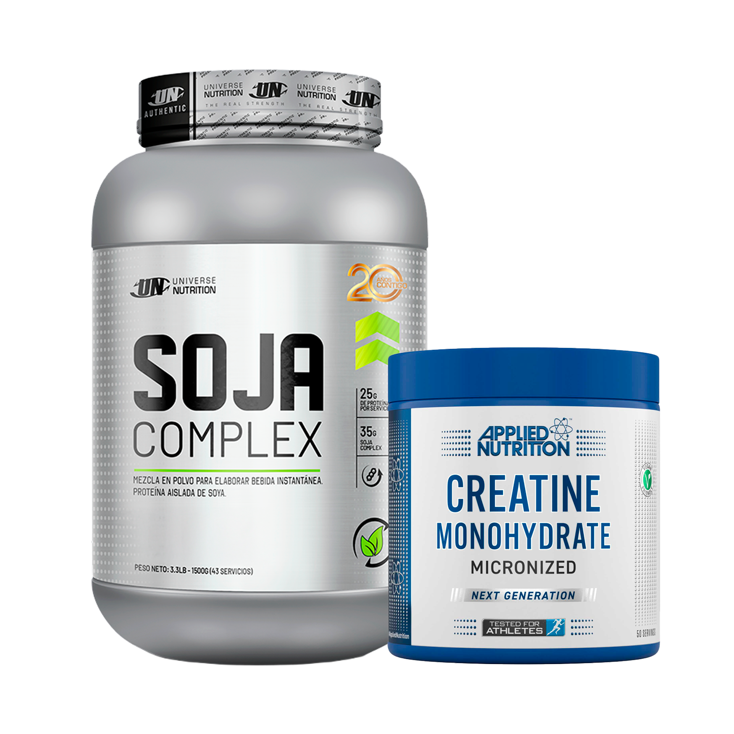 PACK Proteína Vegana Soja Complex + Creatina Applied Nutrition
