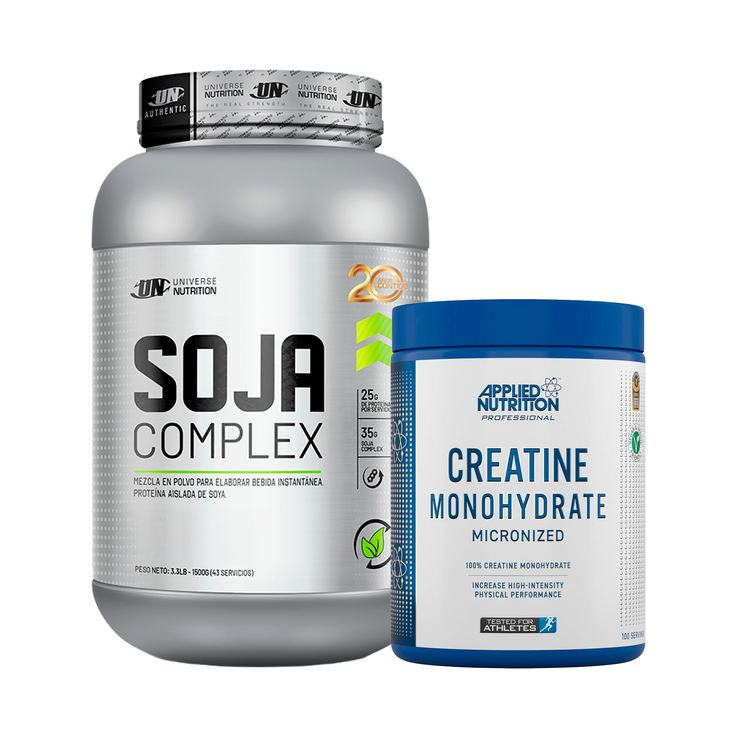 PACK Proteína Vegana Soja Complex + Creatina Applied Nutrition