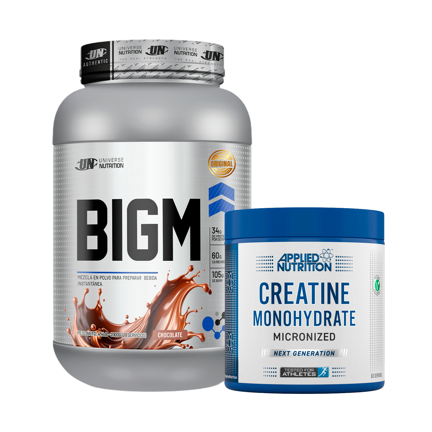 PACK Ganador de Masa BIGM UN + Creatina Applied Nutrition