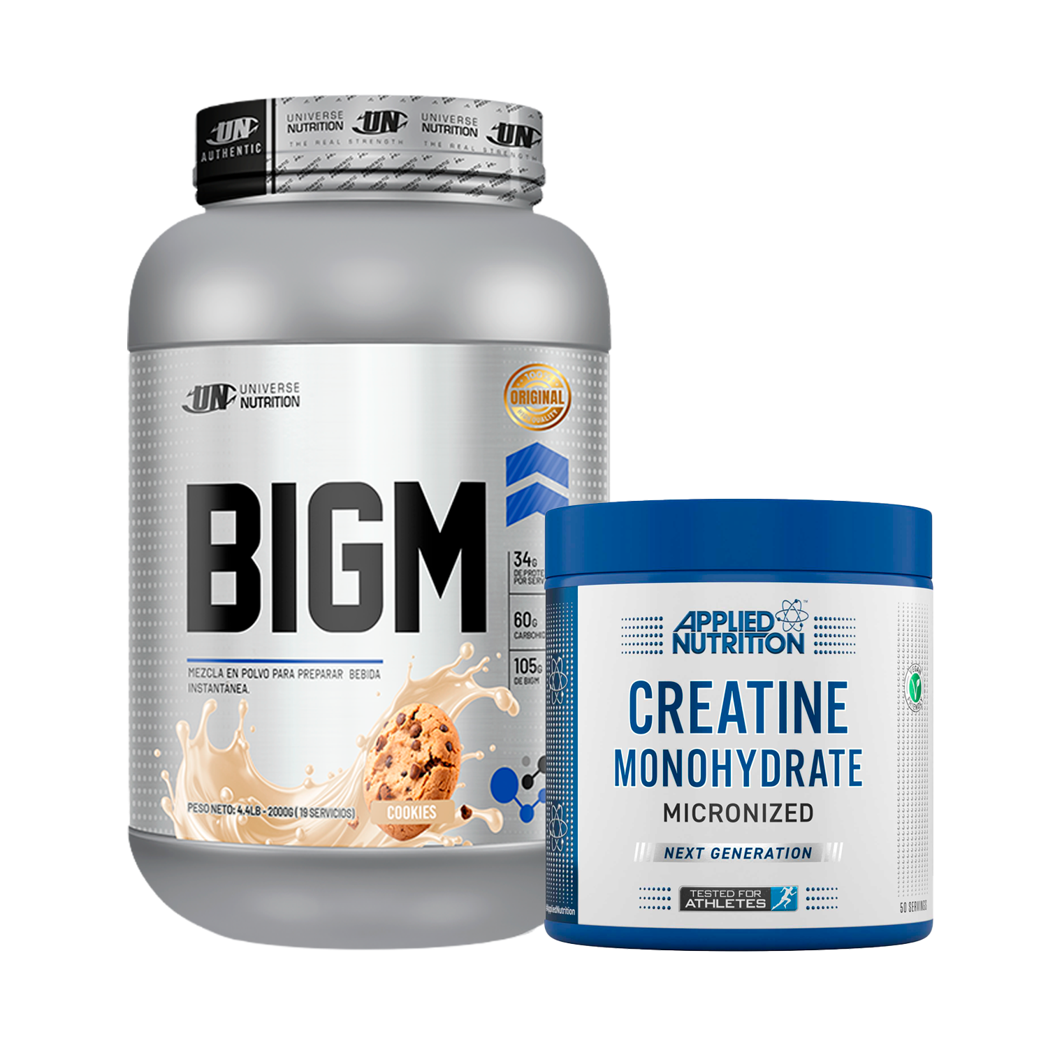 PACK Ganador de Masa BIGM UN + Creatina Applied Nutrition