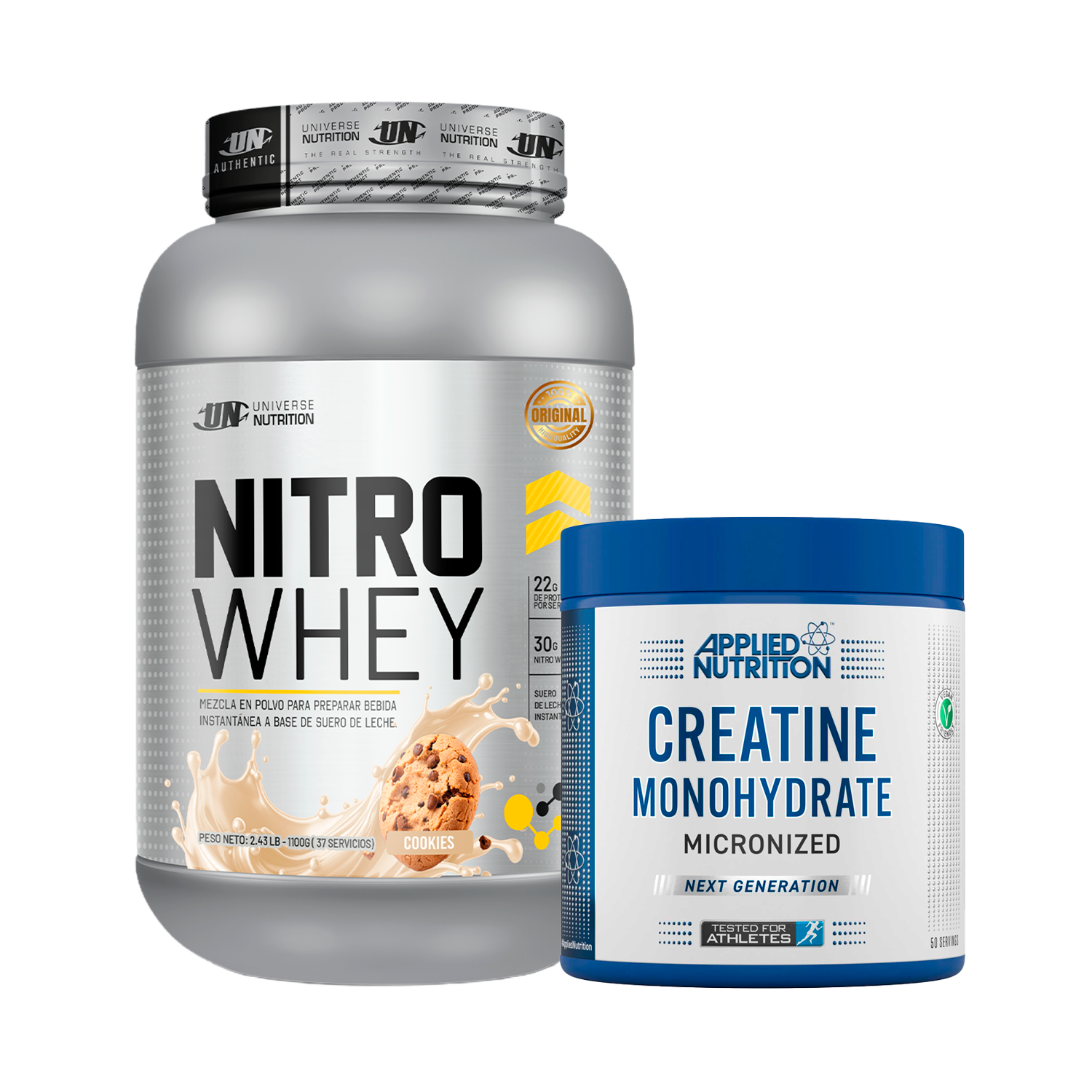 PACK Proteína Nitro Whey UN + Creatina Applied Nutrition