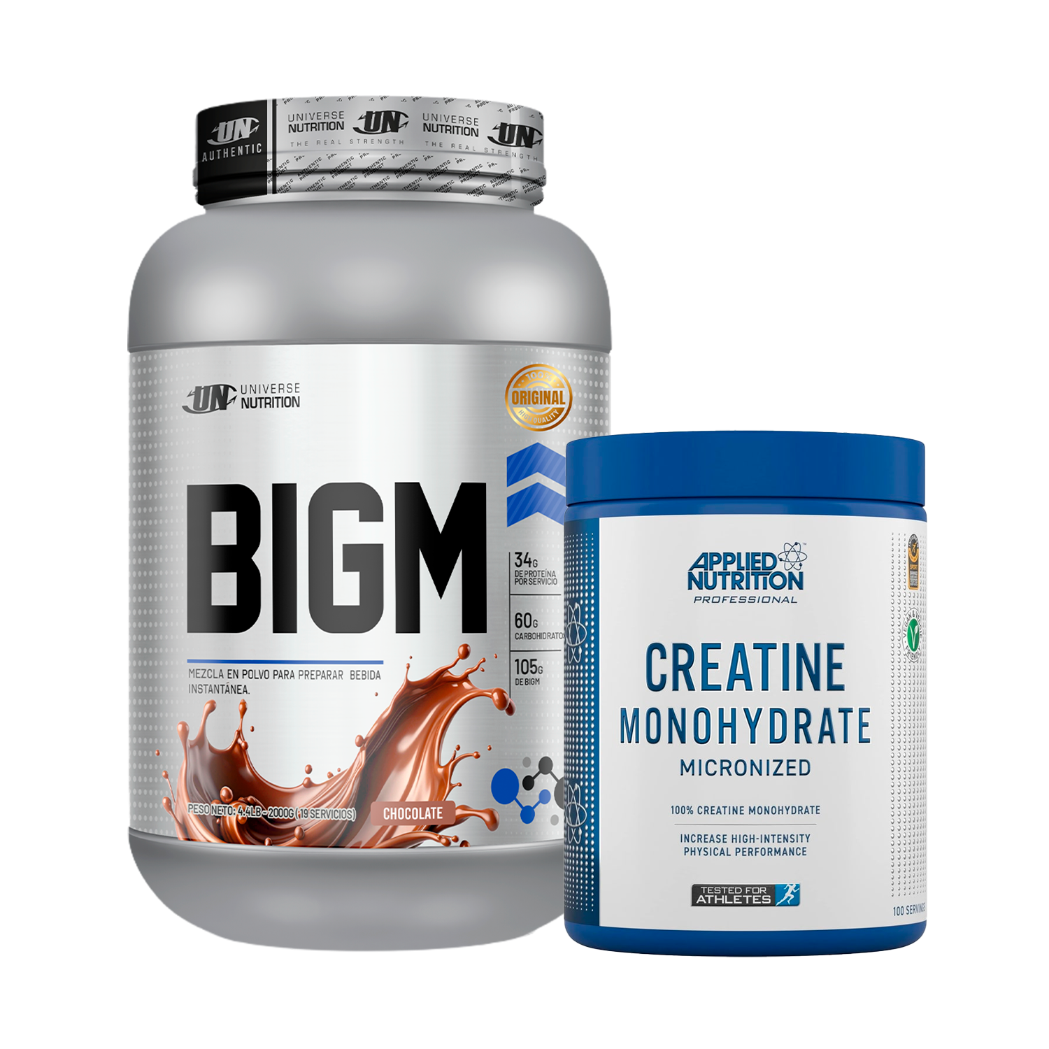 PACK Ganador de Masa BIGM UN + Creatina Applied Nutrition
