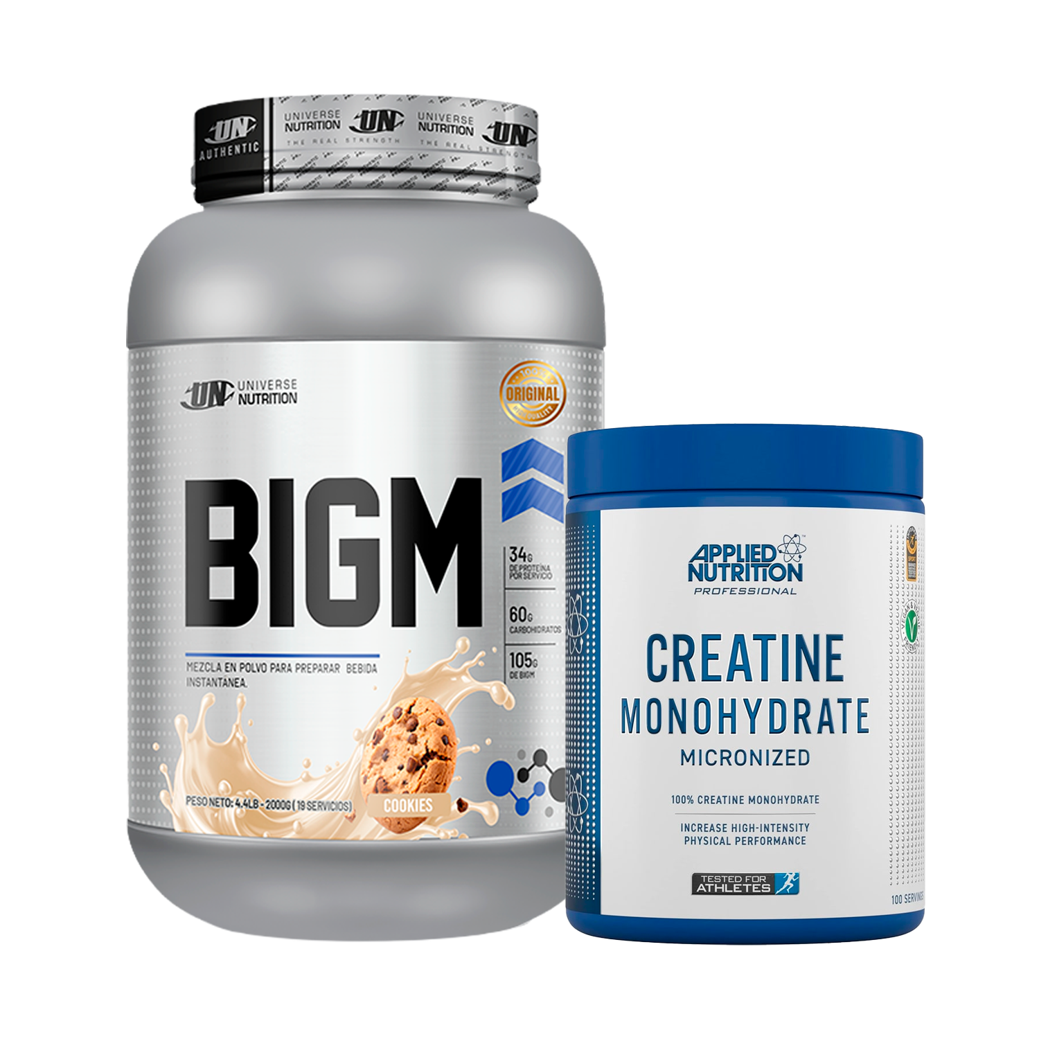 PACK Ganador de Masa BIGM UN + Creatina Applied Nutrition