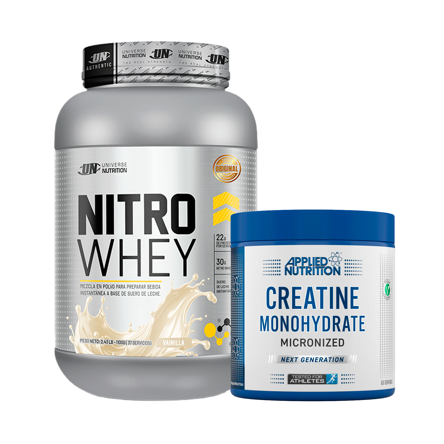 PACK Proteína Nitro Whey UN + Creatina Applied Nutrition
