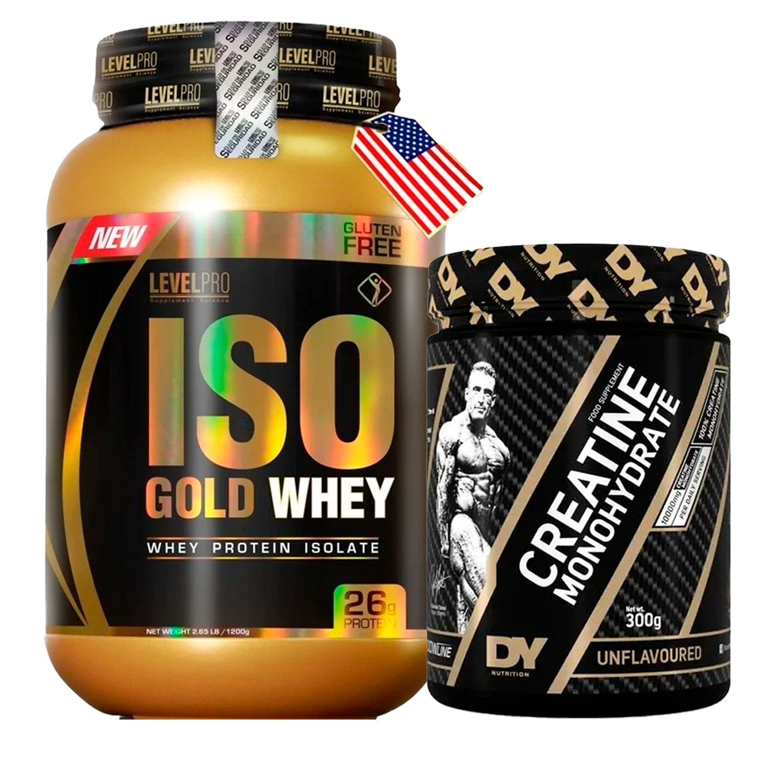 PACK Iso Gold Whey Level Pro + Creatina Dorian Yates