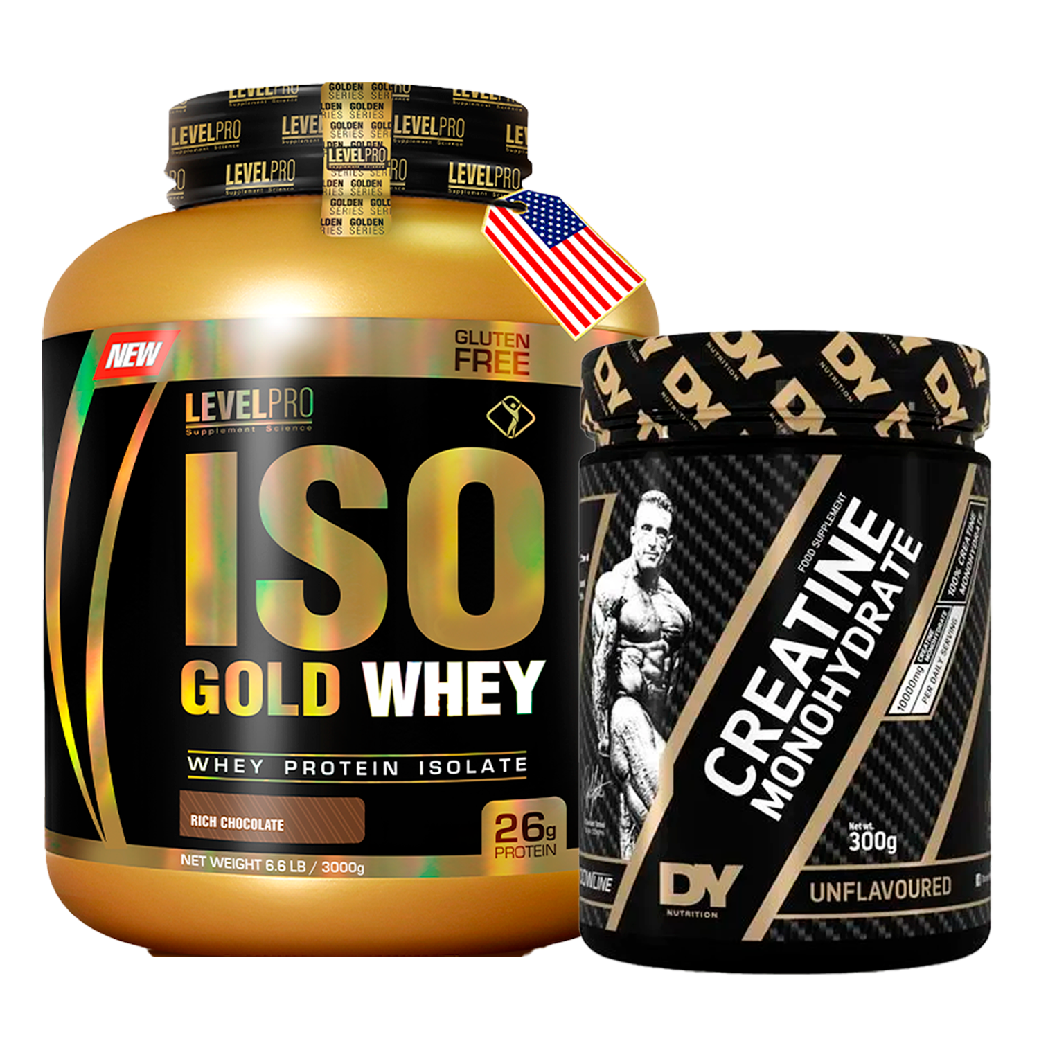 PACK Iso Gold Whey Level Pro + Creatina Dorian Yates