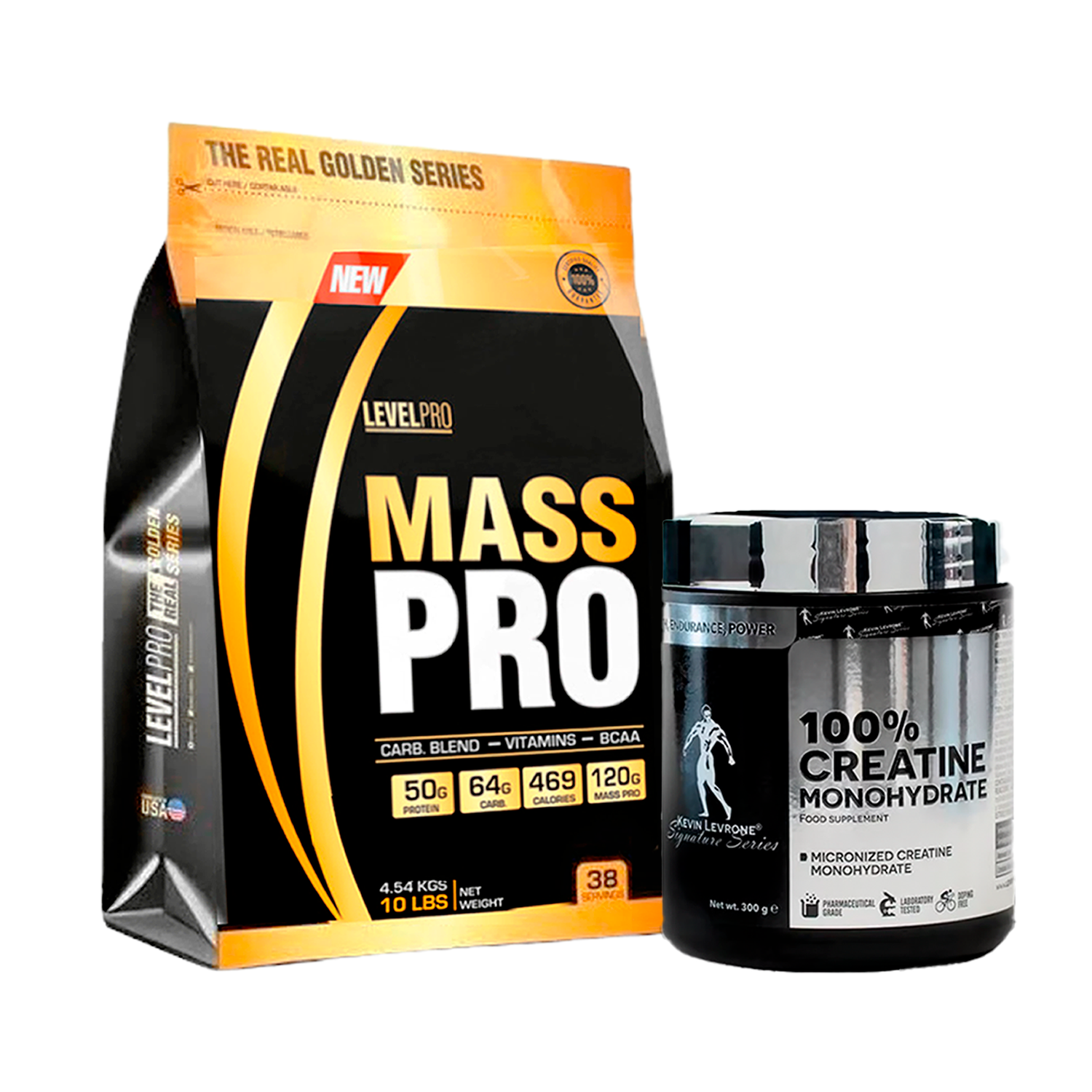PACK Mass Pro Level Pro + Creatina Kevin Levrone