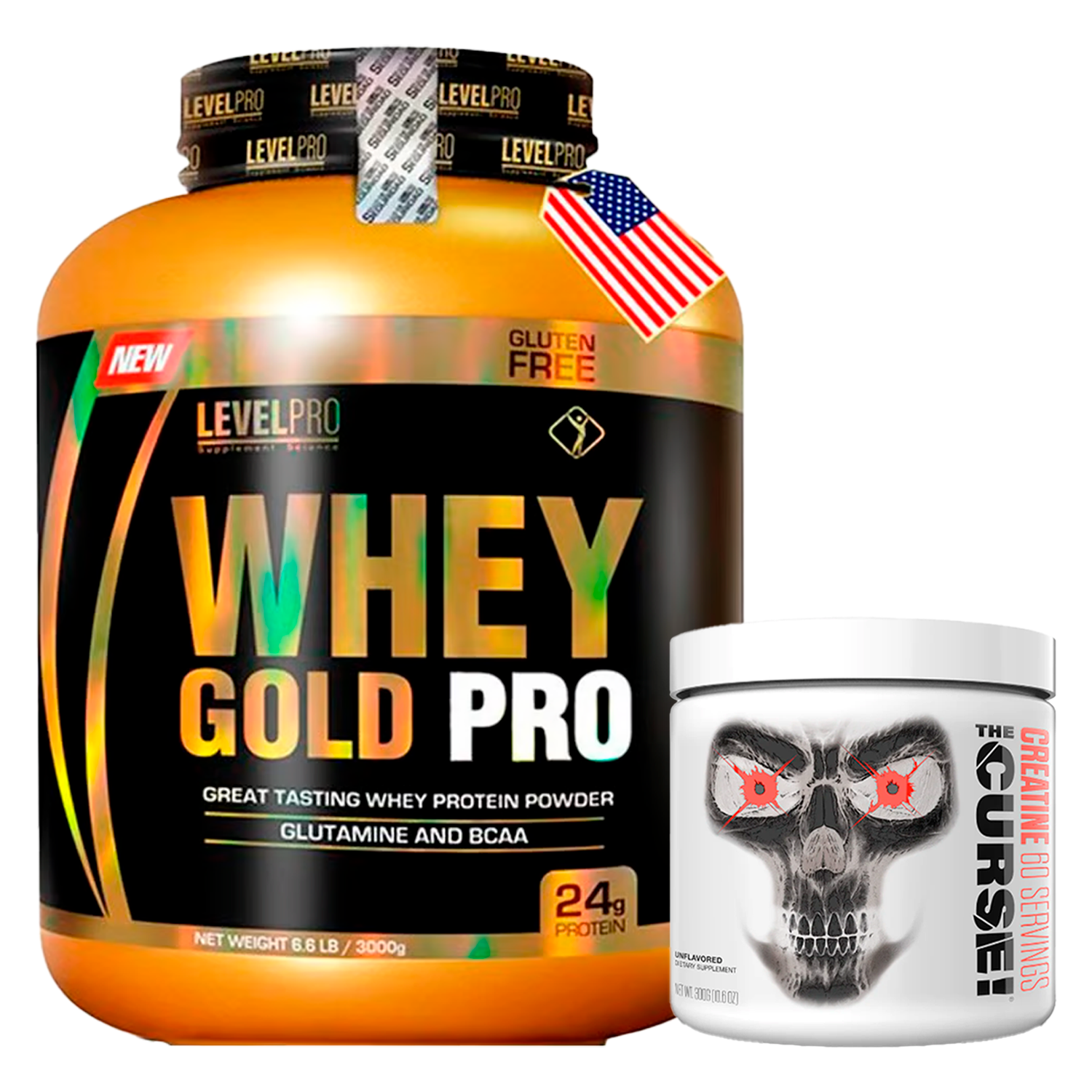 PACK Whey Gold Pro Level Pro + Creatina JNX Sport