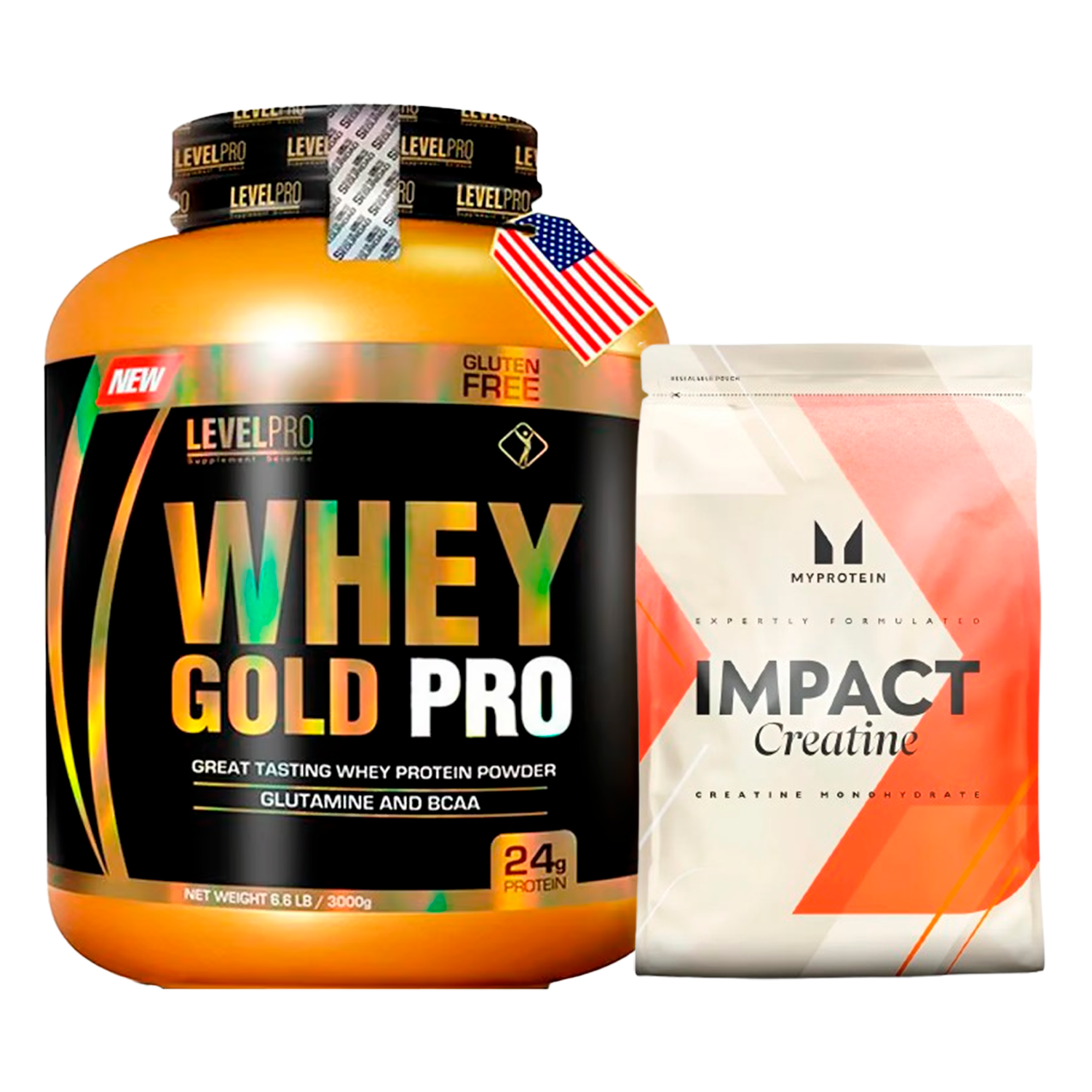 PACK Whey Gold Pro Level Pro + Creatina My Protein